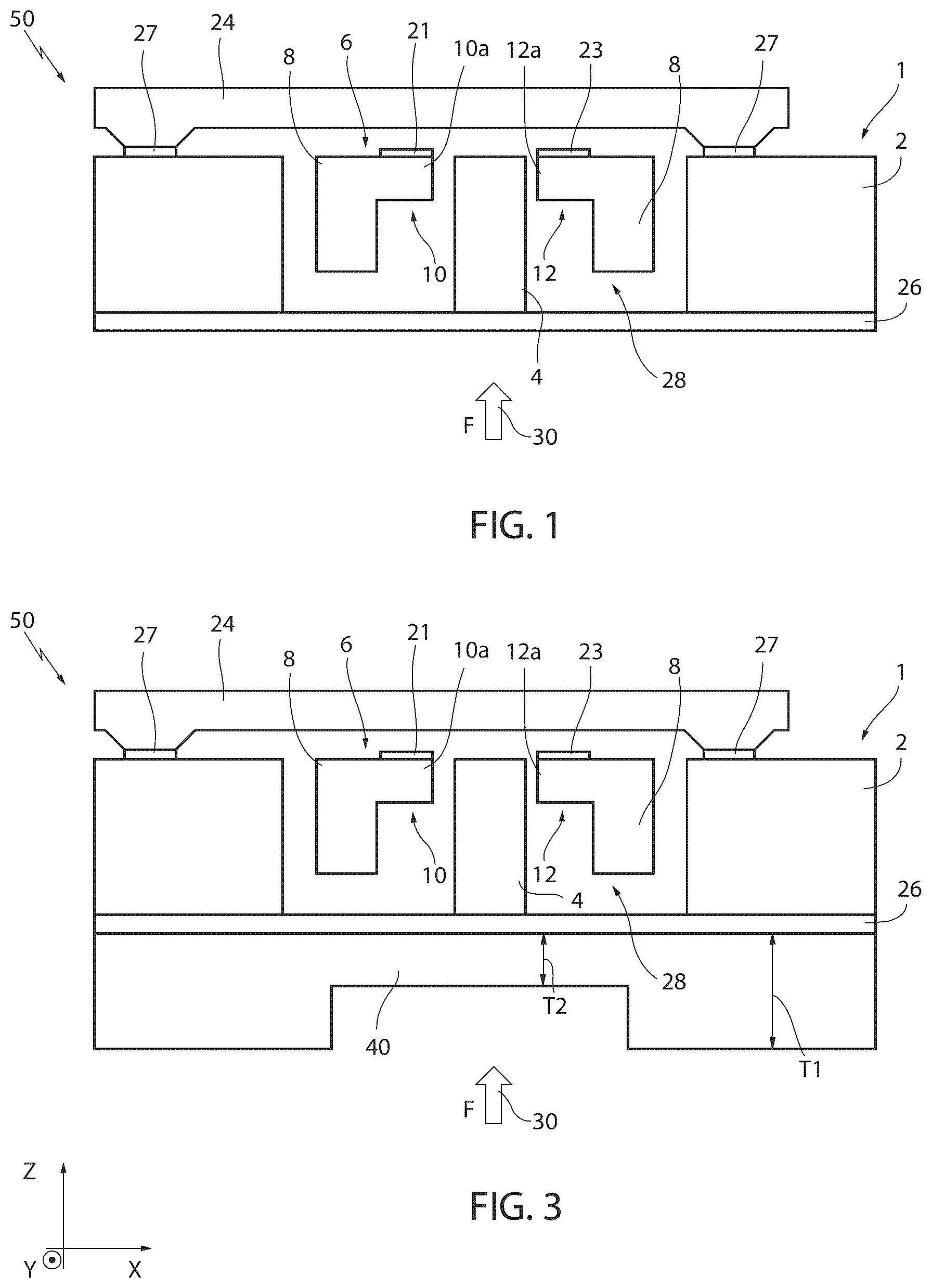 Patent US11810732 Figure 1 – Waterproof MEMS button device, package housing the button device, and method of manufacturing the button device