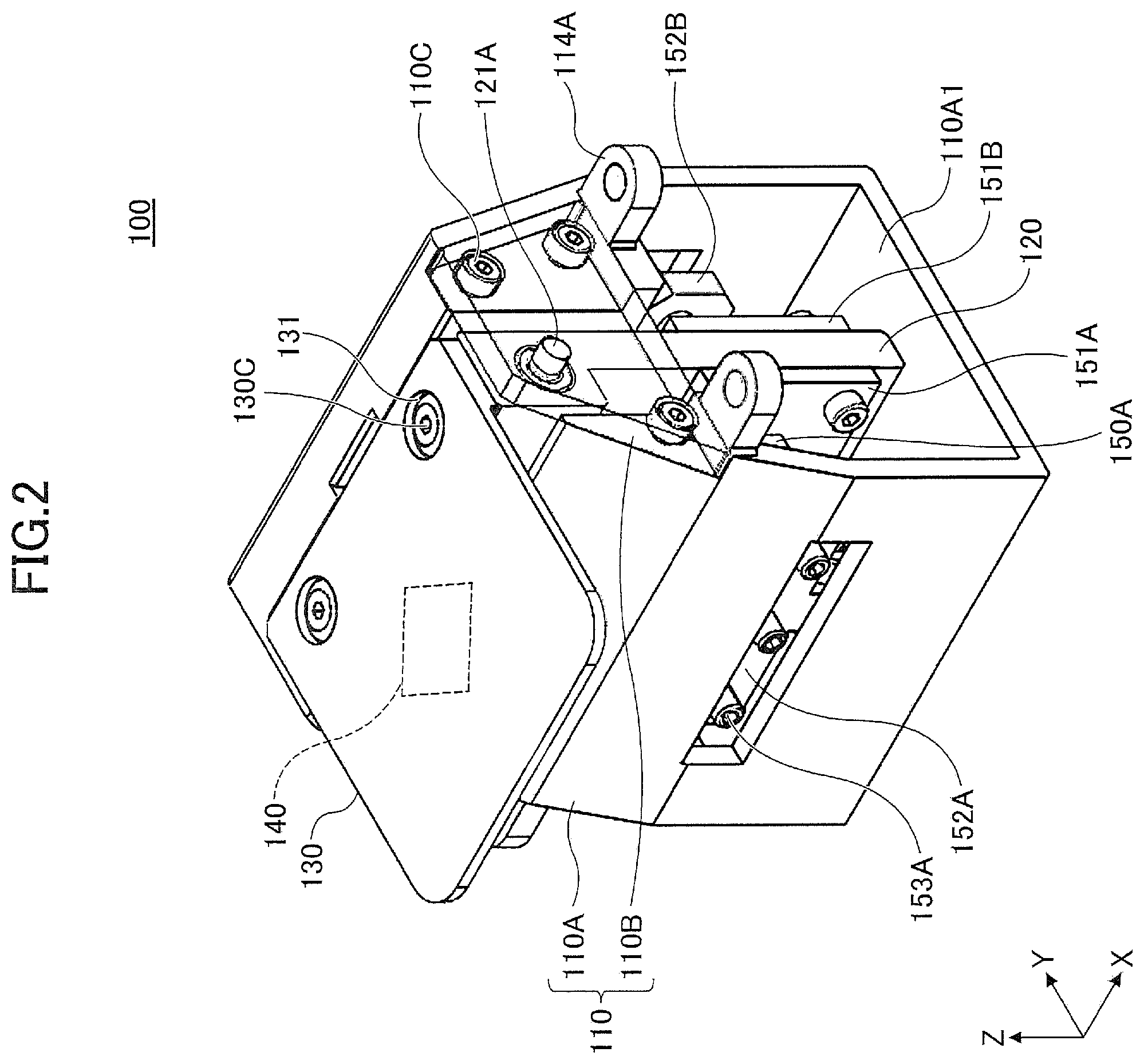Patent US11810738 Figure 2 – Input device employing a flex sensor and a switch outputting first and second signals