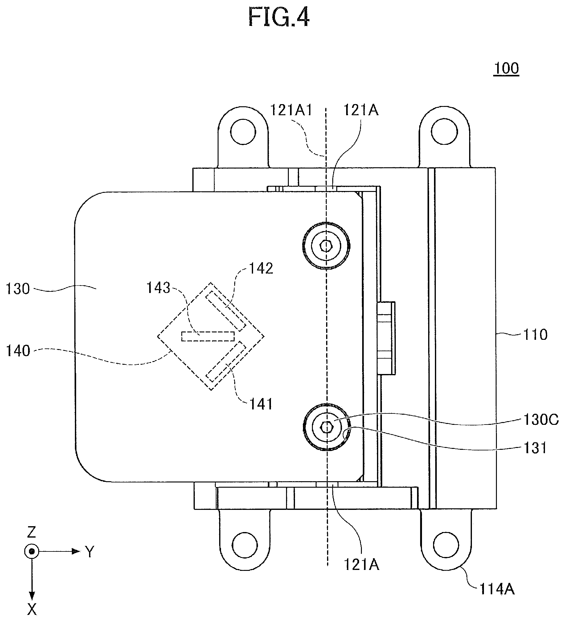 Patent US11810738 Figure 4 – Input device employing a flex sensor and a switch outputting first and second signals