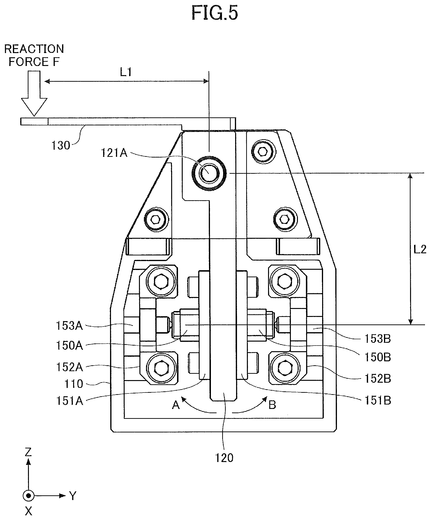 Patent US11810738 Figure 5 – Input device employing a flex sensor and a switch outputting first and second signals
