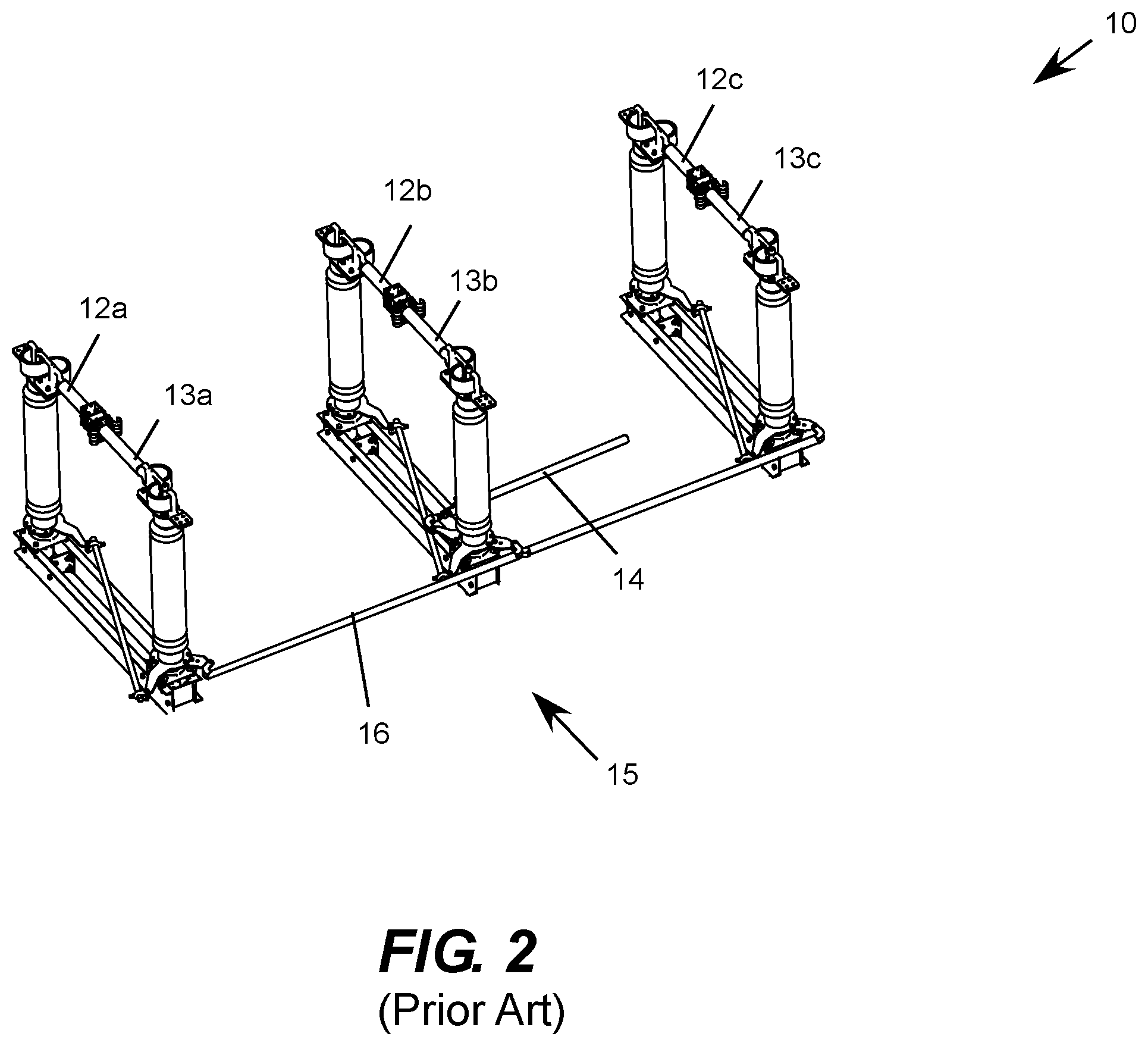 Patent US11810740 Figure 2 – Quick-set clevis joint for a three-phase electric disconnect switch linkage
