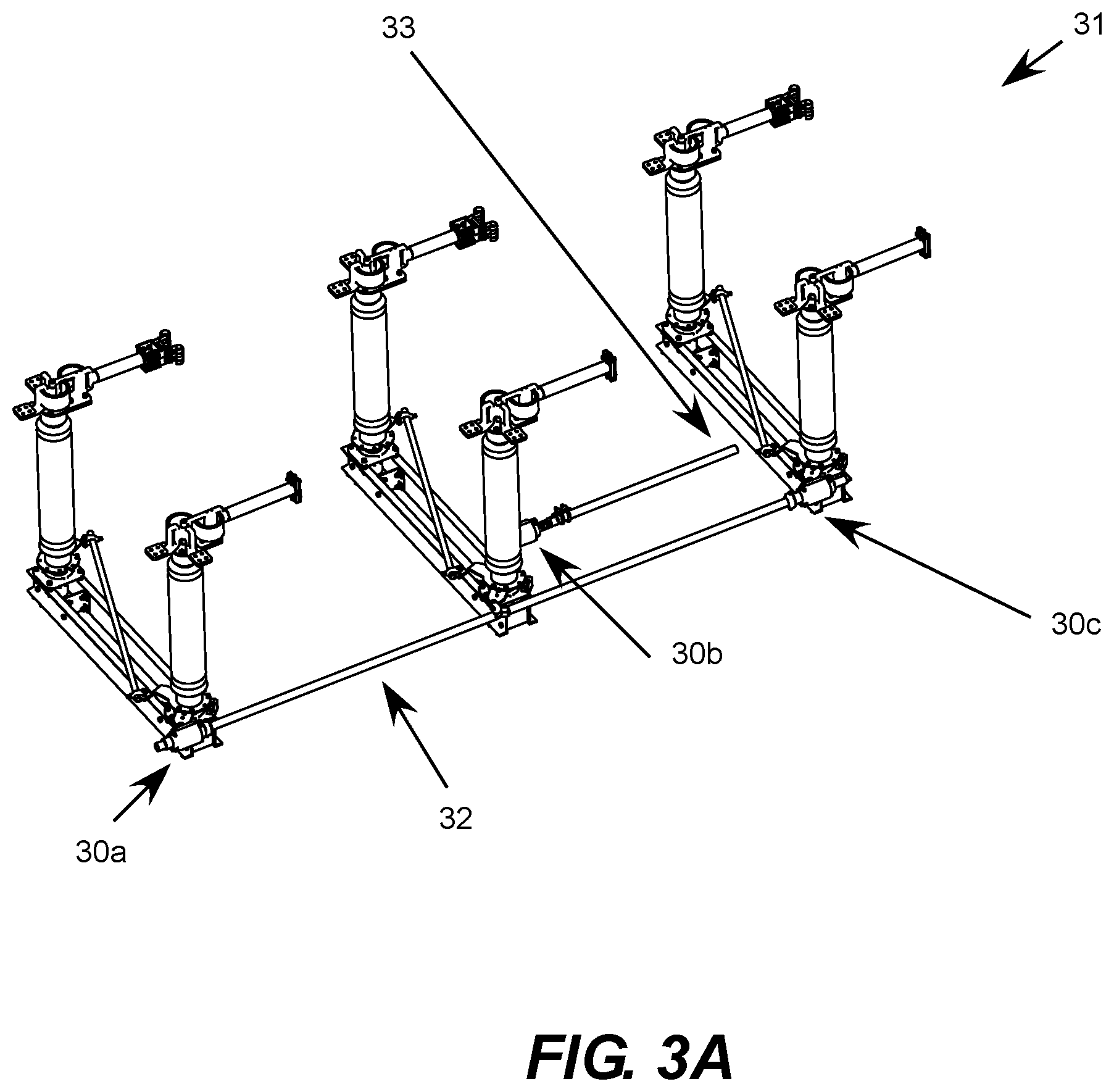 Patent US11810740 Figure 3 – Quick-set clevis joint for a three-phase electric disconnect switch linkage