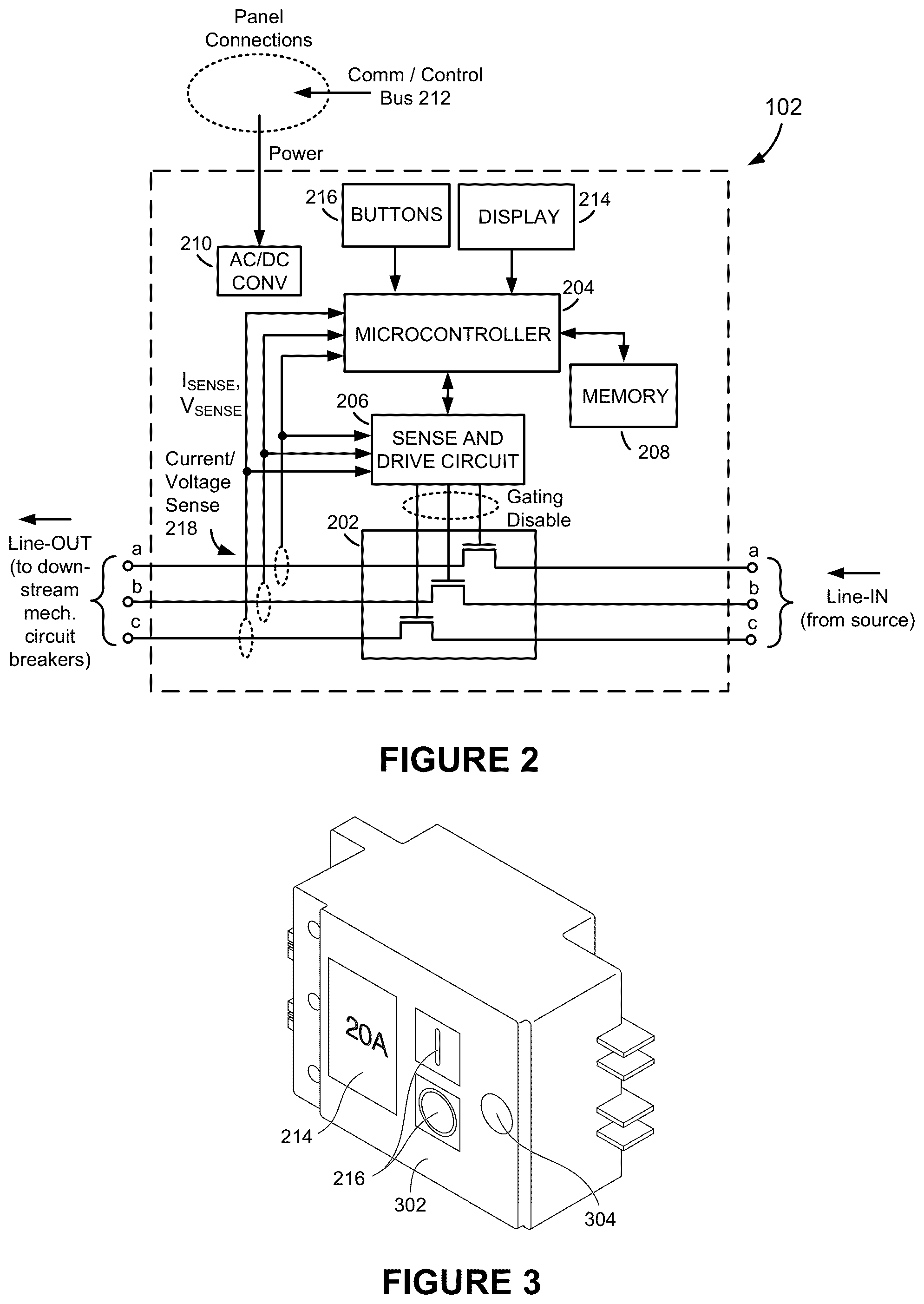 Patent US11810744 Figure 2 – Selective coordination of solid-state circuit breakers and mechanical circuit breakers in electrical distribution systems