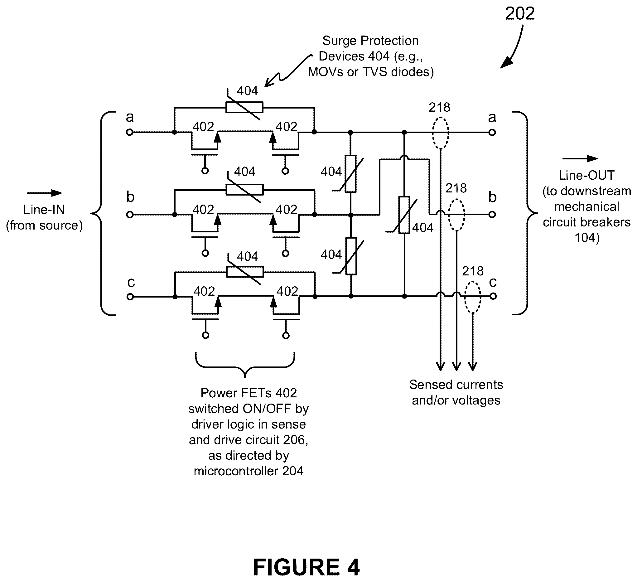 Patent US11810744 Figure 3 – Selective coordination of solid-state circuit breakers and mechanical circuit breakers in electrical distribution systems