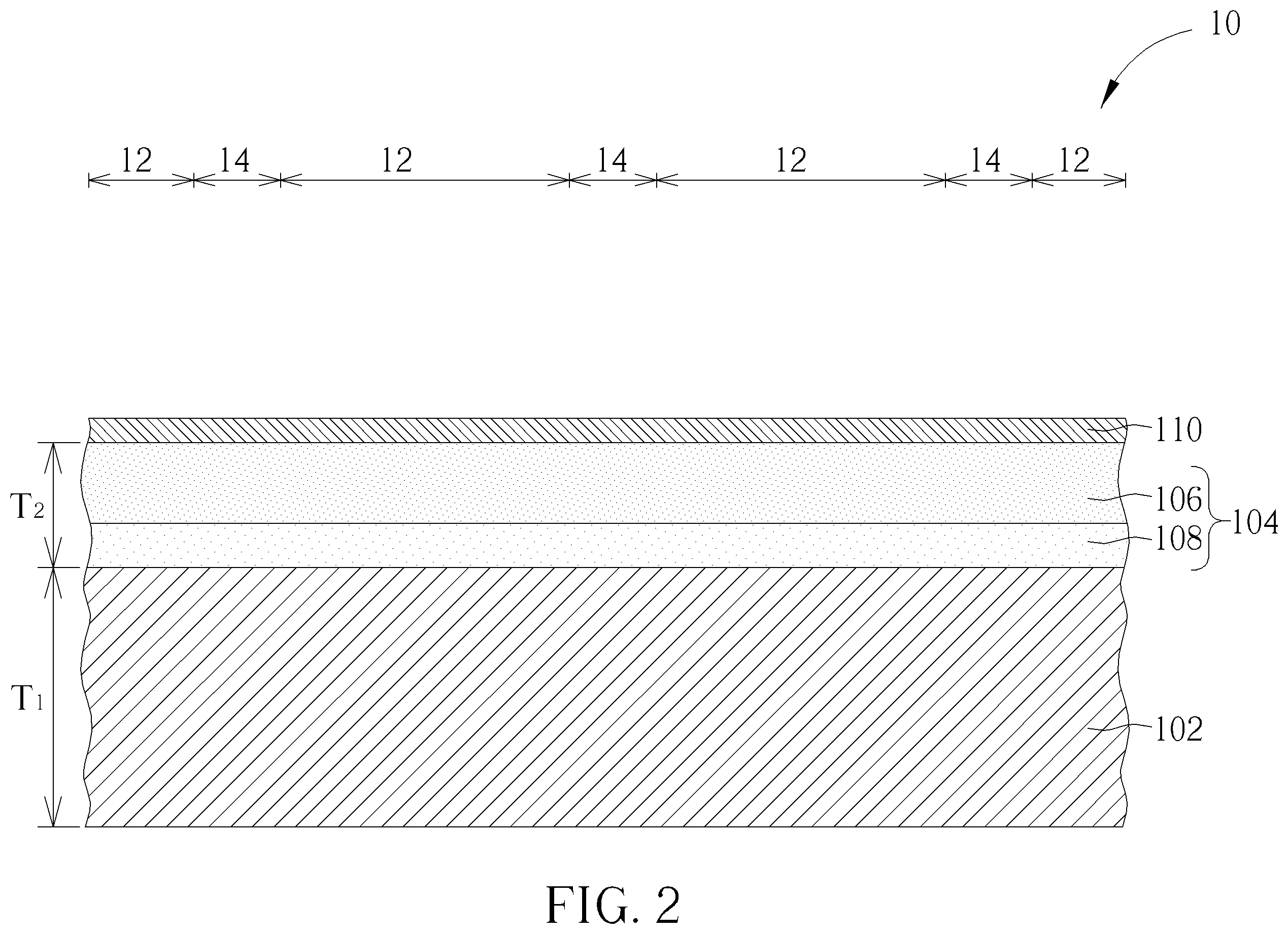 Patent US11810804 Figure 2 – Method of forming dice and structure of die