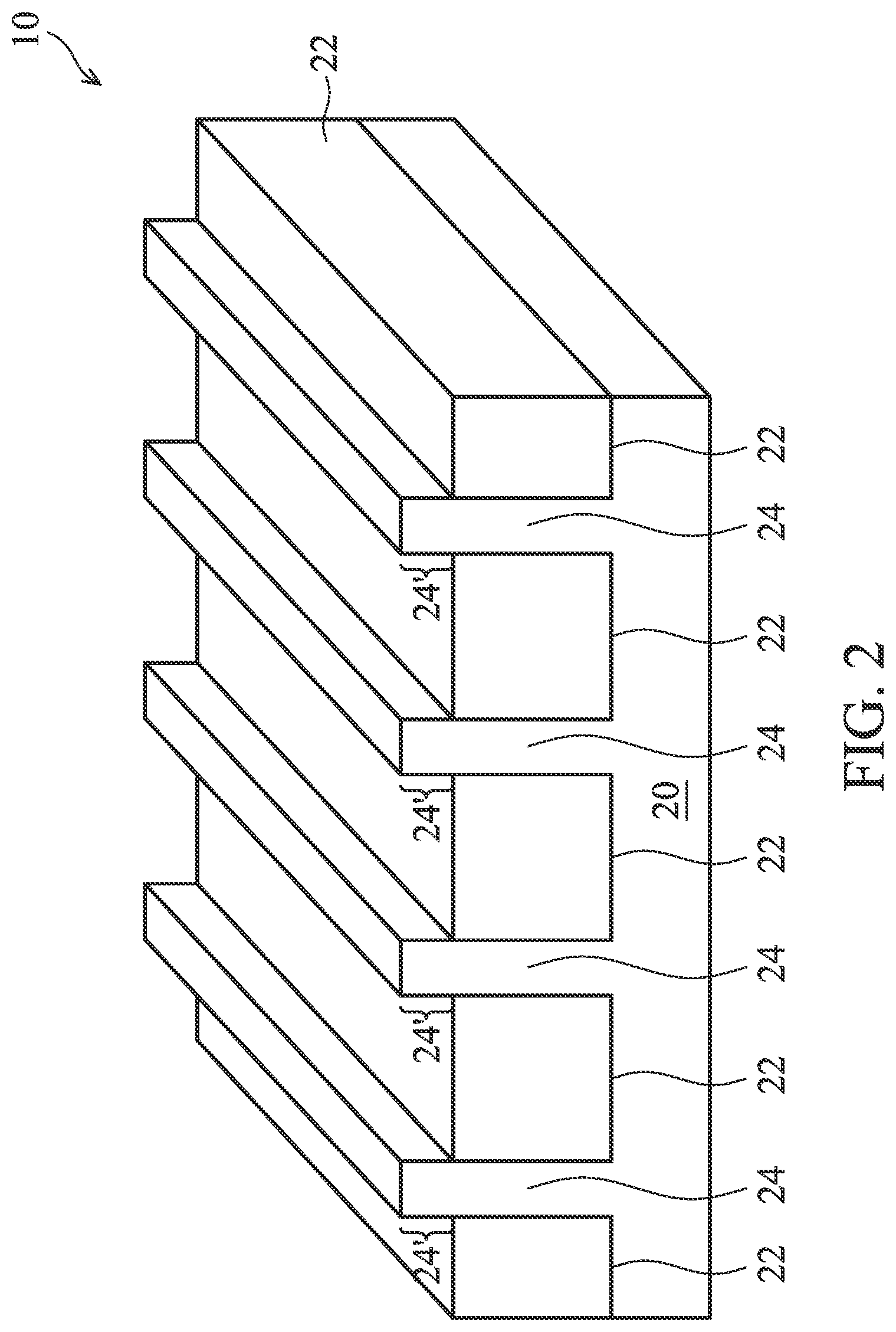 Patent US11810819 Figure 2 – Metal gates of transistors having reduced resistivity