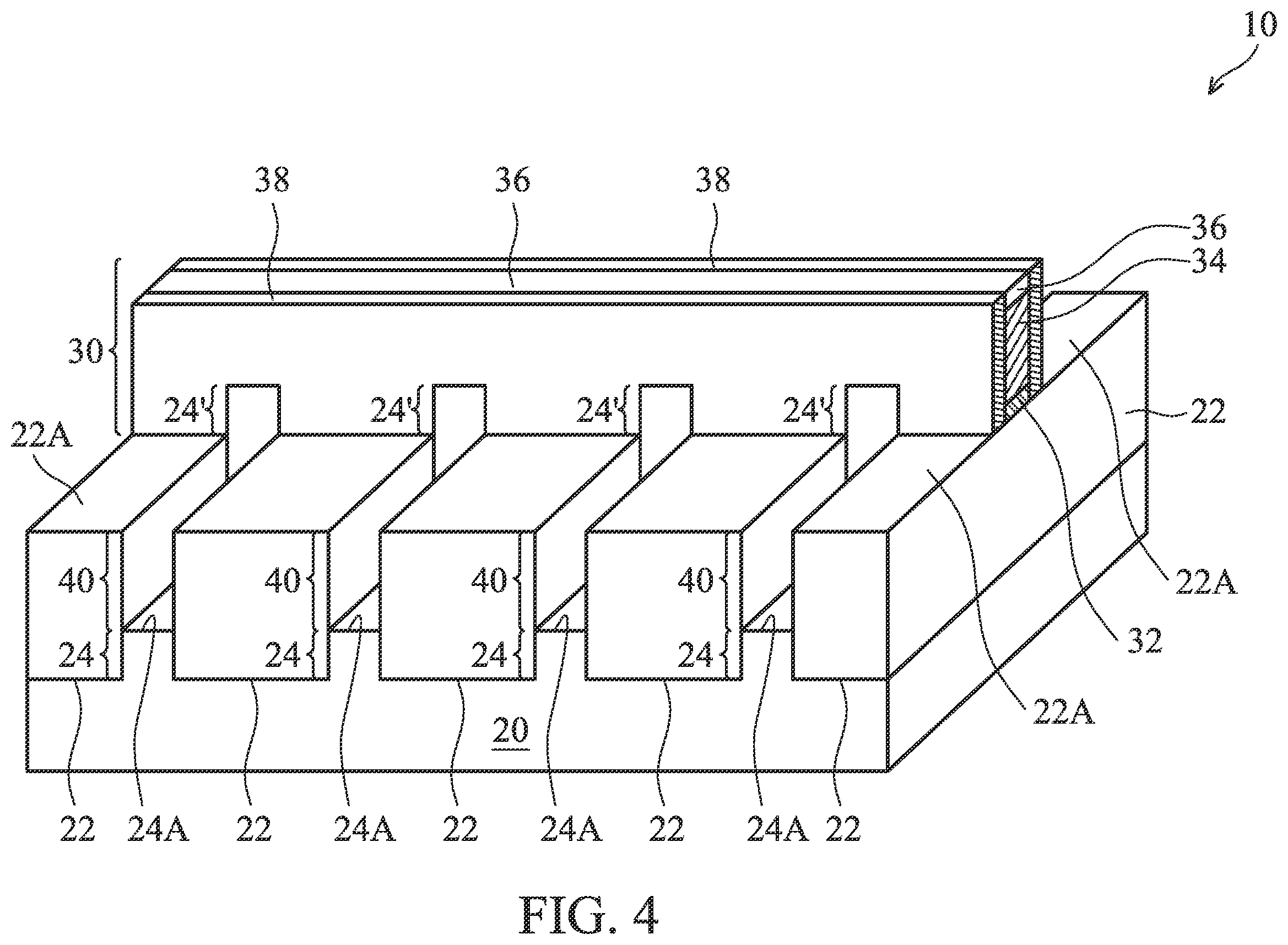Patent US11810819 Figure 4 – Metal gates of transistors having reduced resistivity