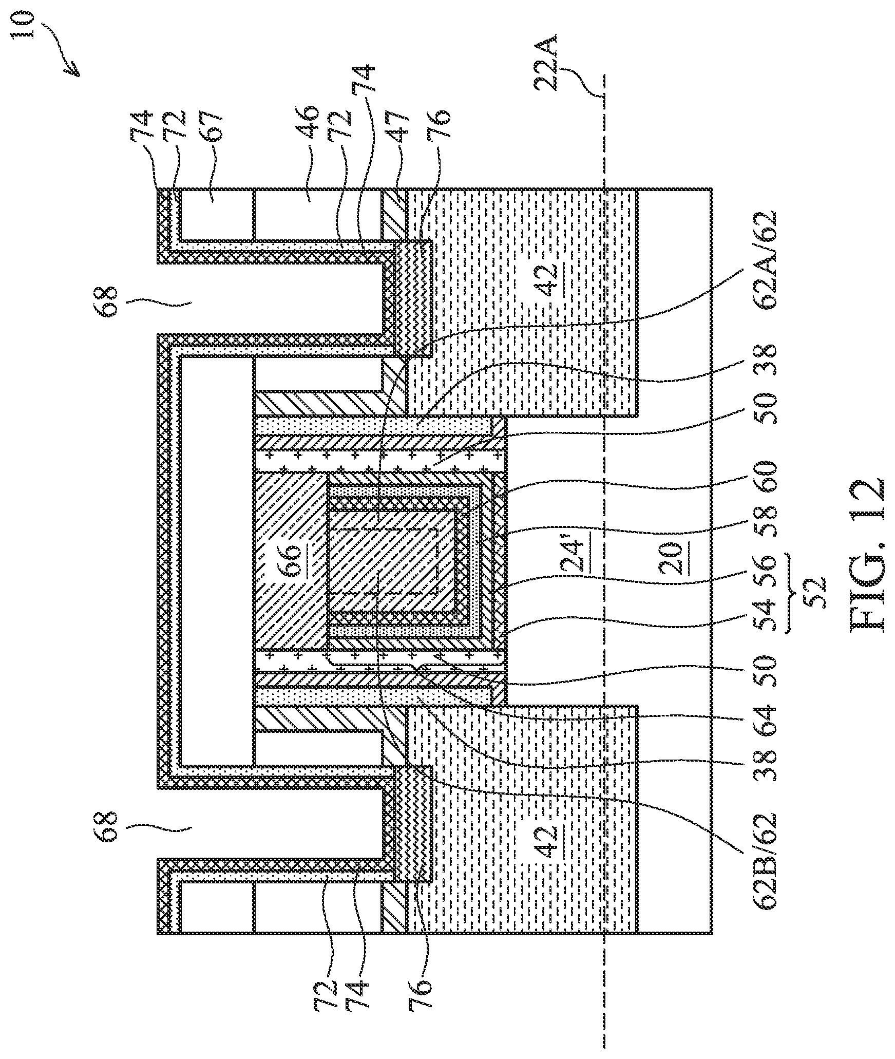 Patent US11810819 Figure 13 – Metal gates of transistors having reduced resistivity