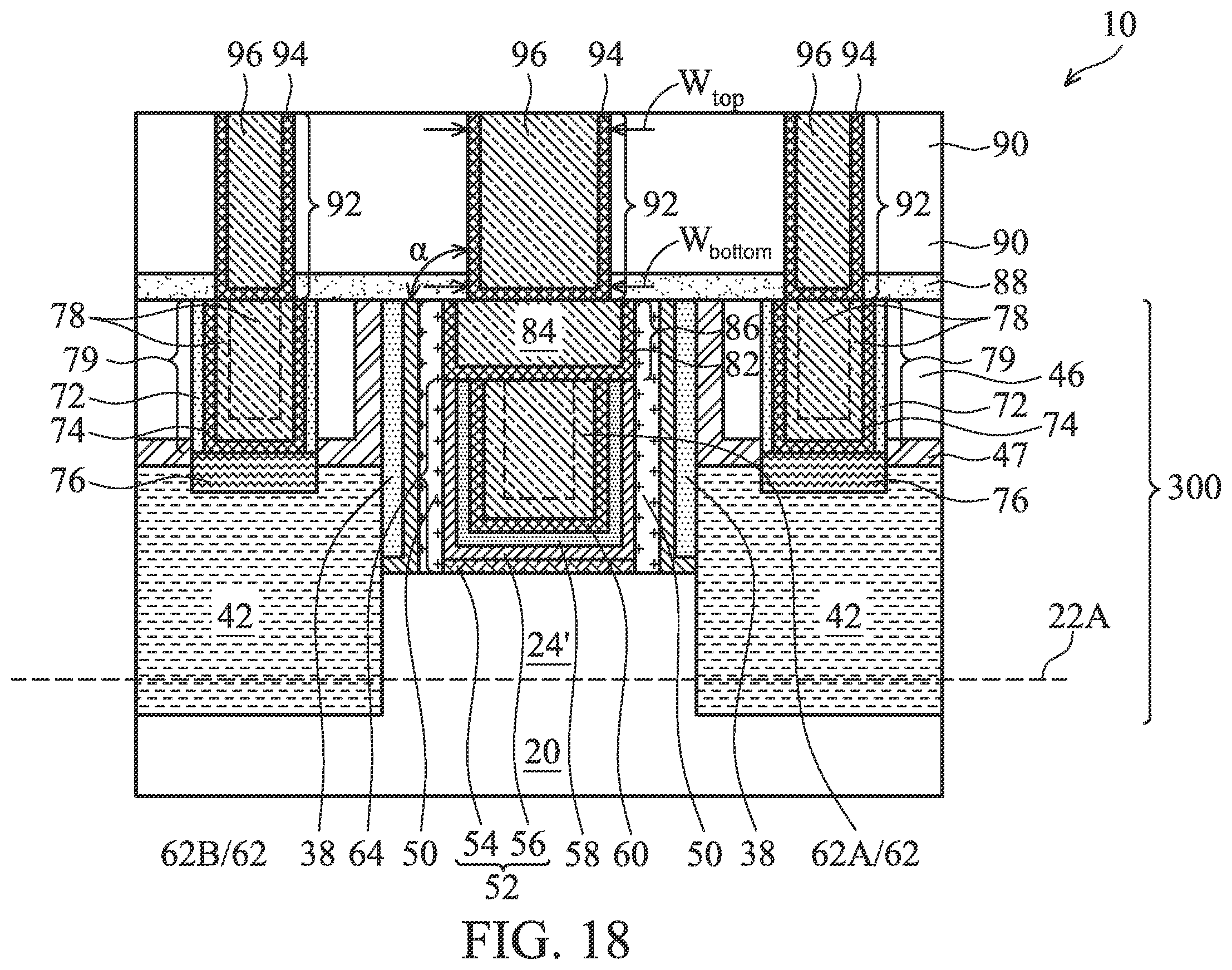Patent US11810819 Figure 19 – Metal gates of transistors having reduced resistivity