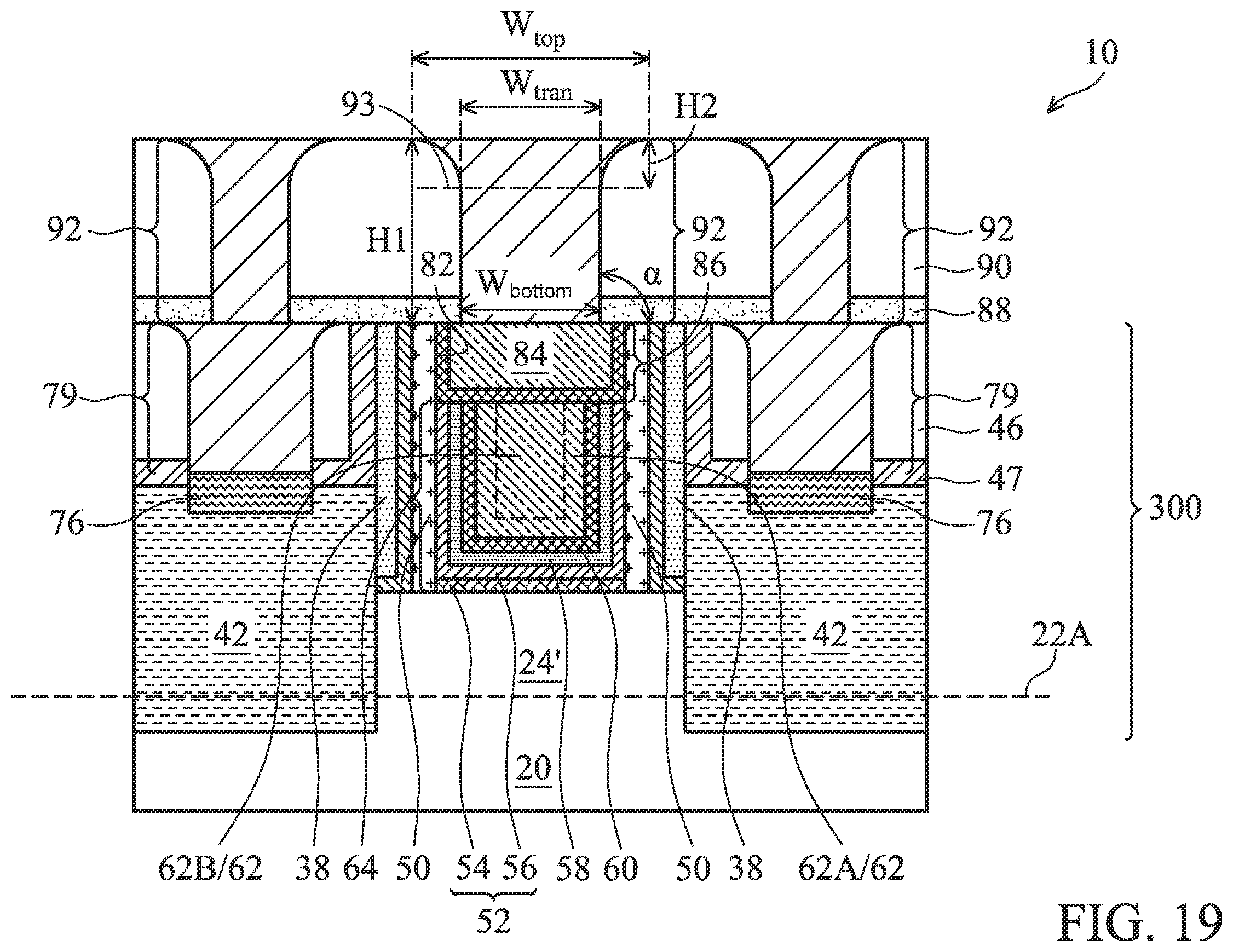 Patent US11810819 Figure 20 – Metal gates of transistors having reduced resistivity