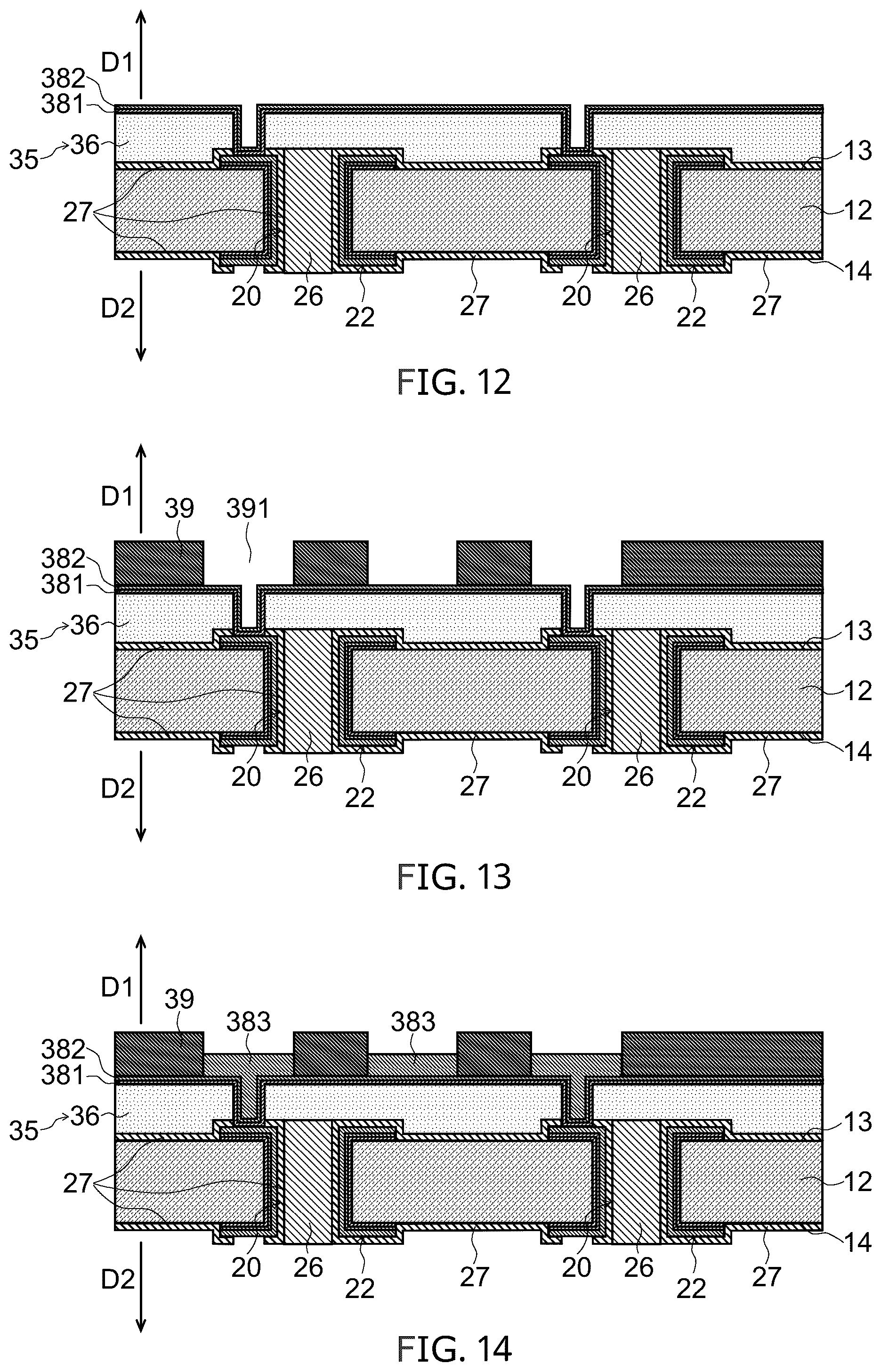 Patent US11810820 Figure 5 – Through electrode substrate, method of manufacturing through electrode substrate, and mounting substrate