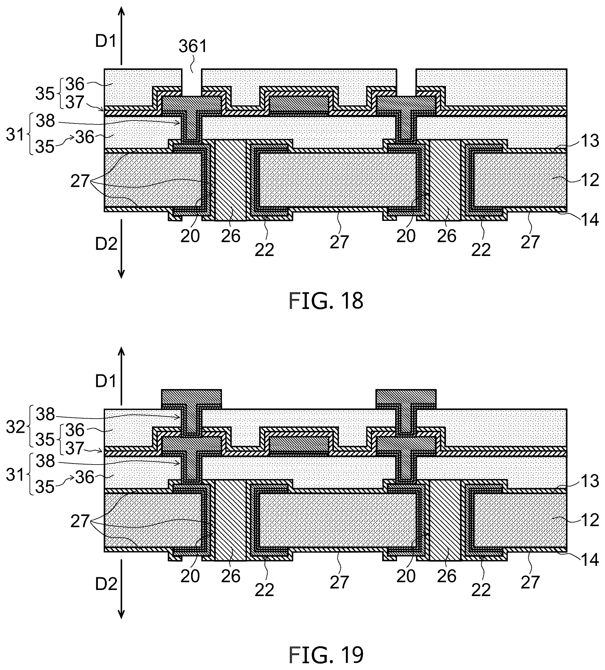 Patent US11810820 Figure 7 – Through electrode substrate, method of manufacturing through electrode substrate, and mounting substrate