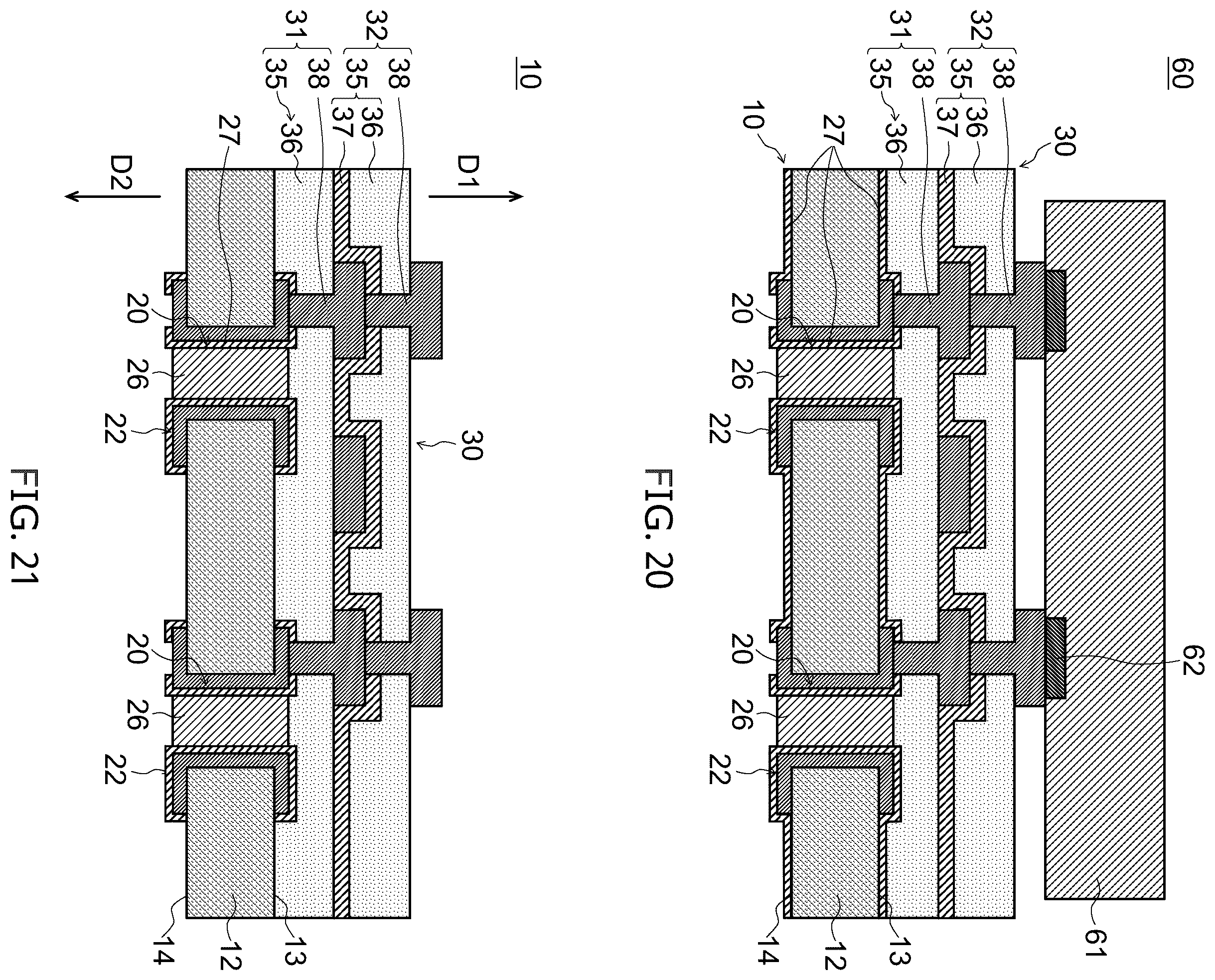 Patent US11810820 Figure 8 – Through electrode substrate, method of manufacturing through electrode substrate, and mounting substrate