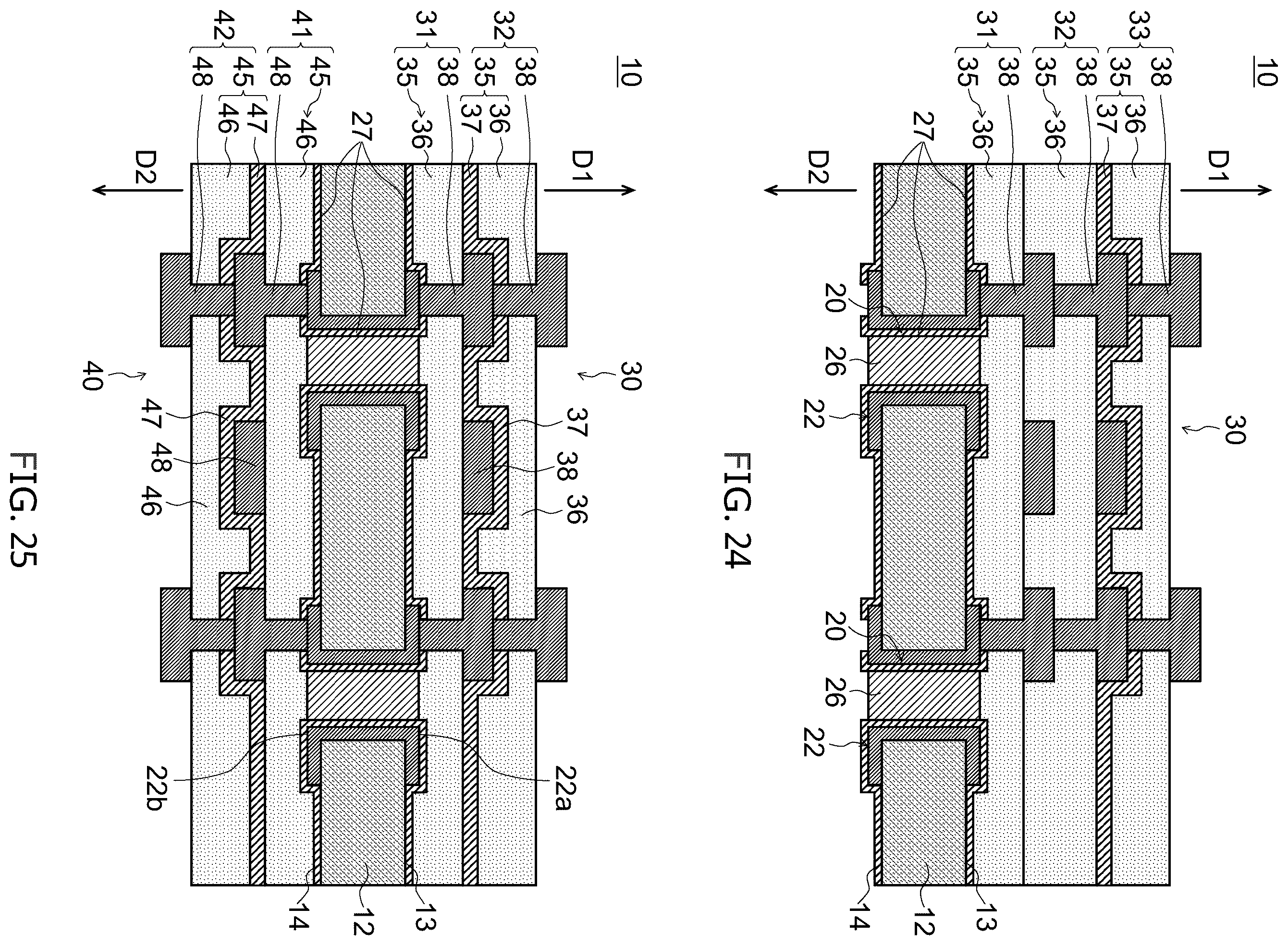 Patent US11810820 Figure 10 – Through electrode substrate, method of manufacturing through electrode substrate, and mounting substrate