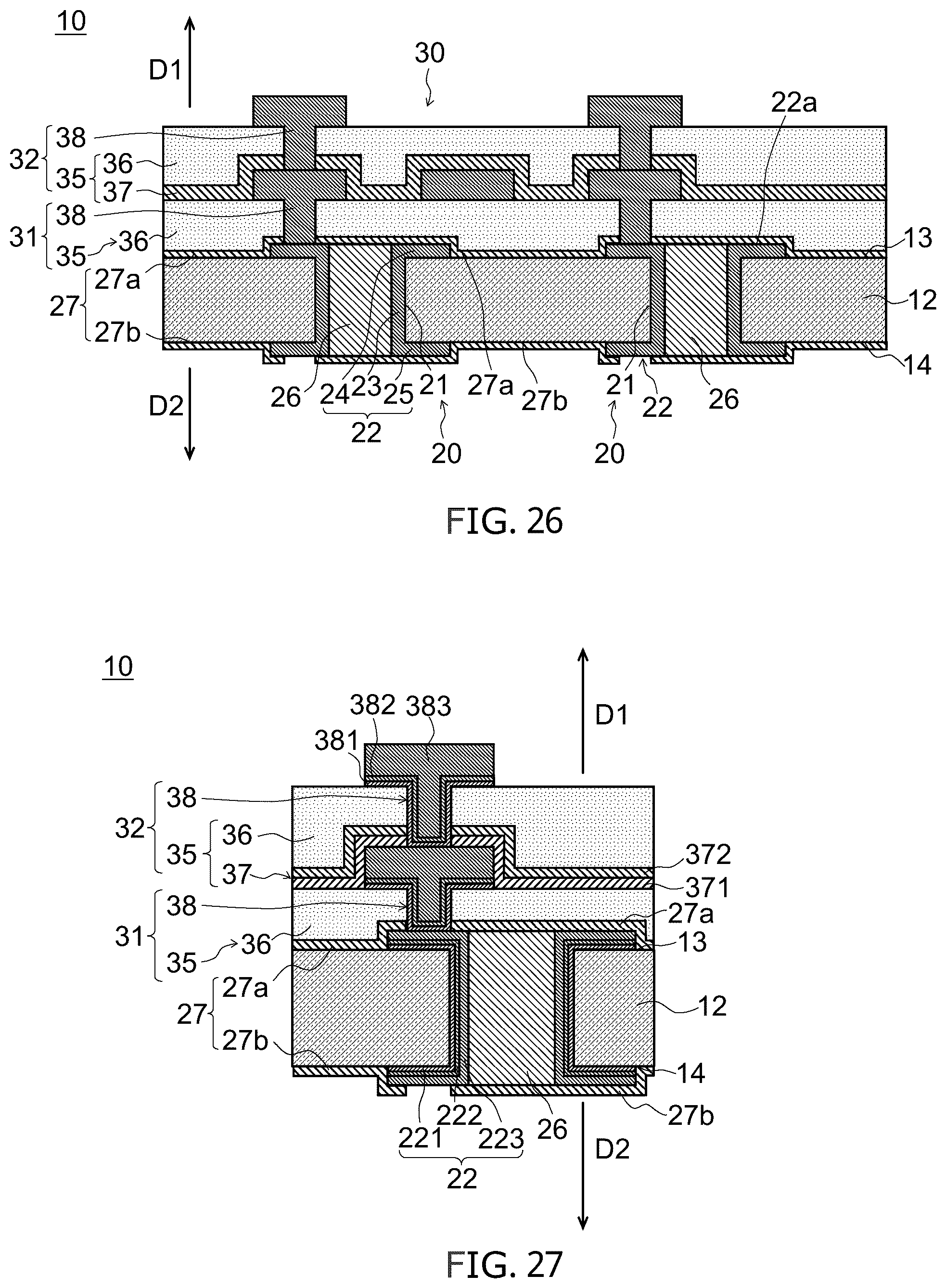 Patent US11810820 Figure 11 – Through electrode substrate, method of manufacturing through electrode substrate, and mounting substrate