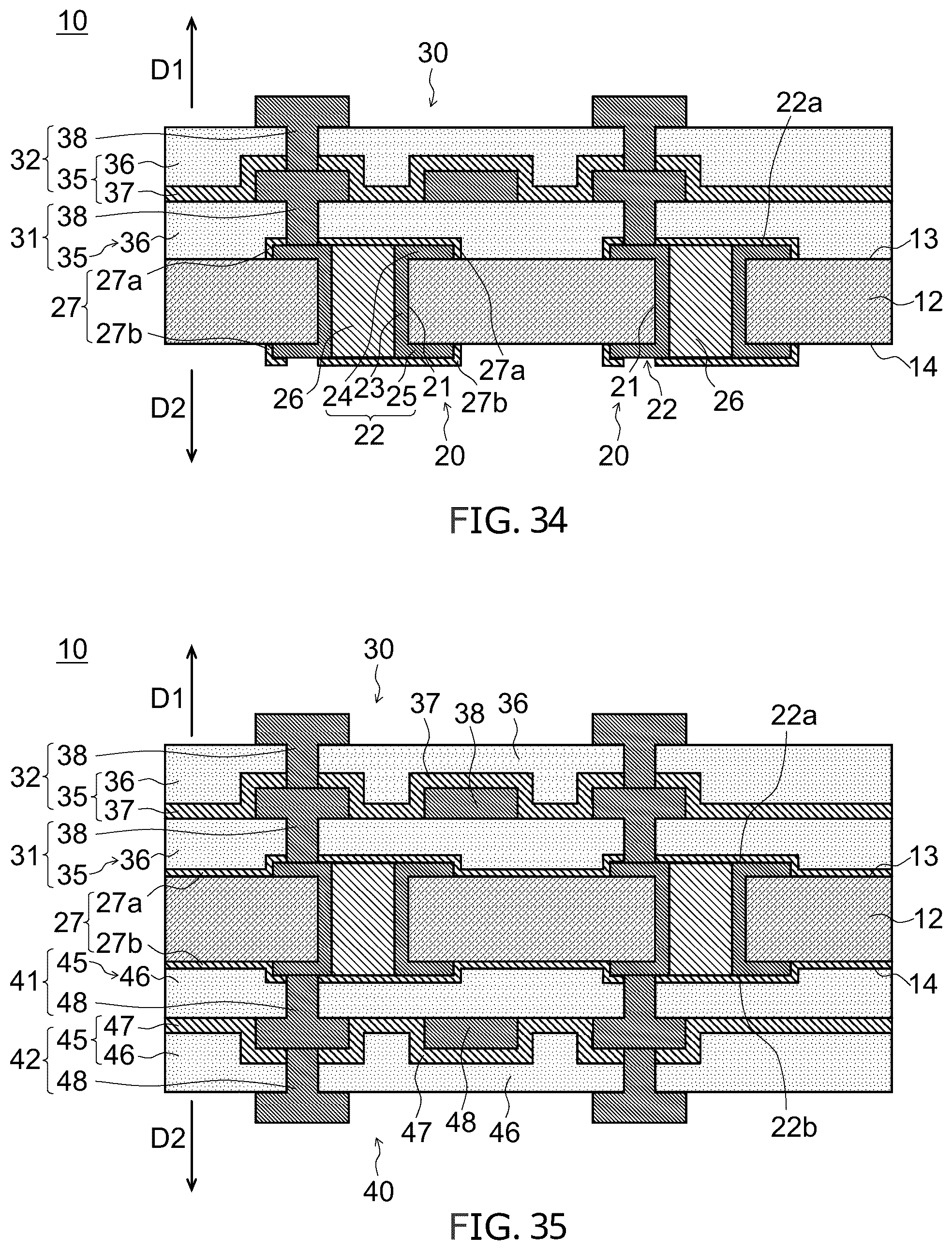 Patent US11810820 Figure 14 – Through electrode substrate, method of manufacturing through electrode substrate, and mounting substrate