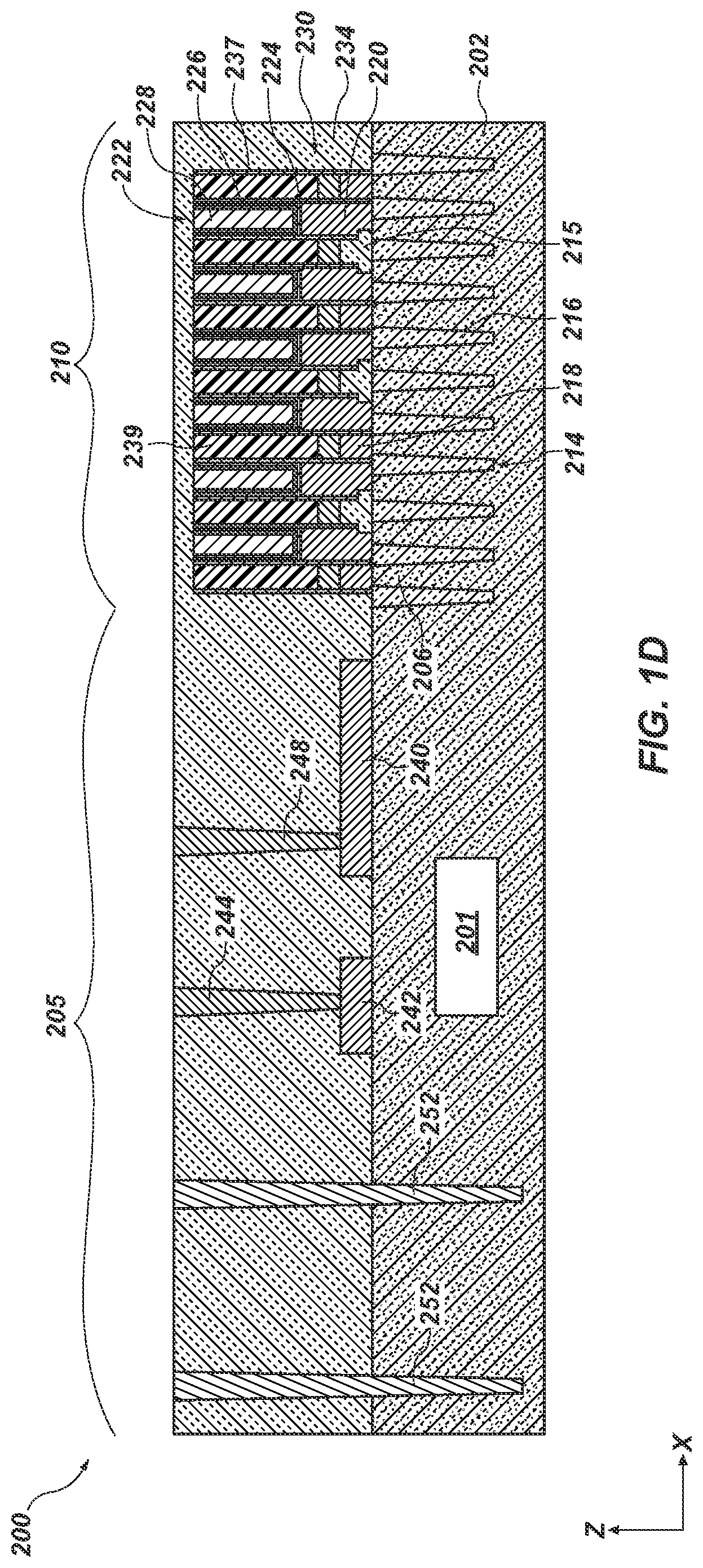 Patent US11810838 Figure 4 – Microelectronic devices, and related electronic systems and methods of forming microelectronic devices