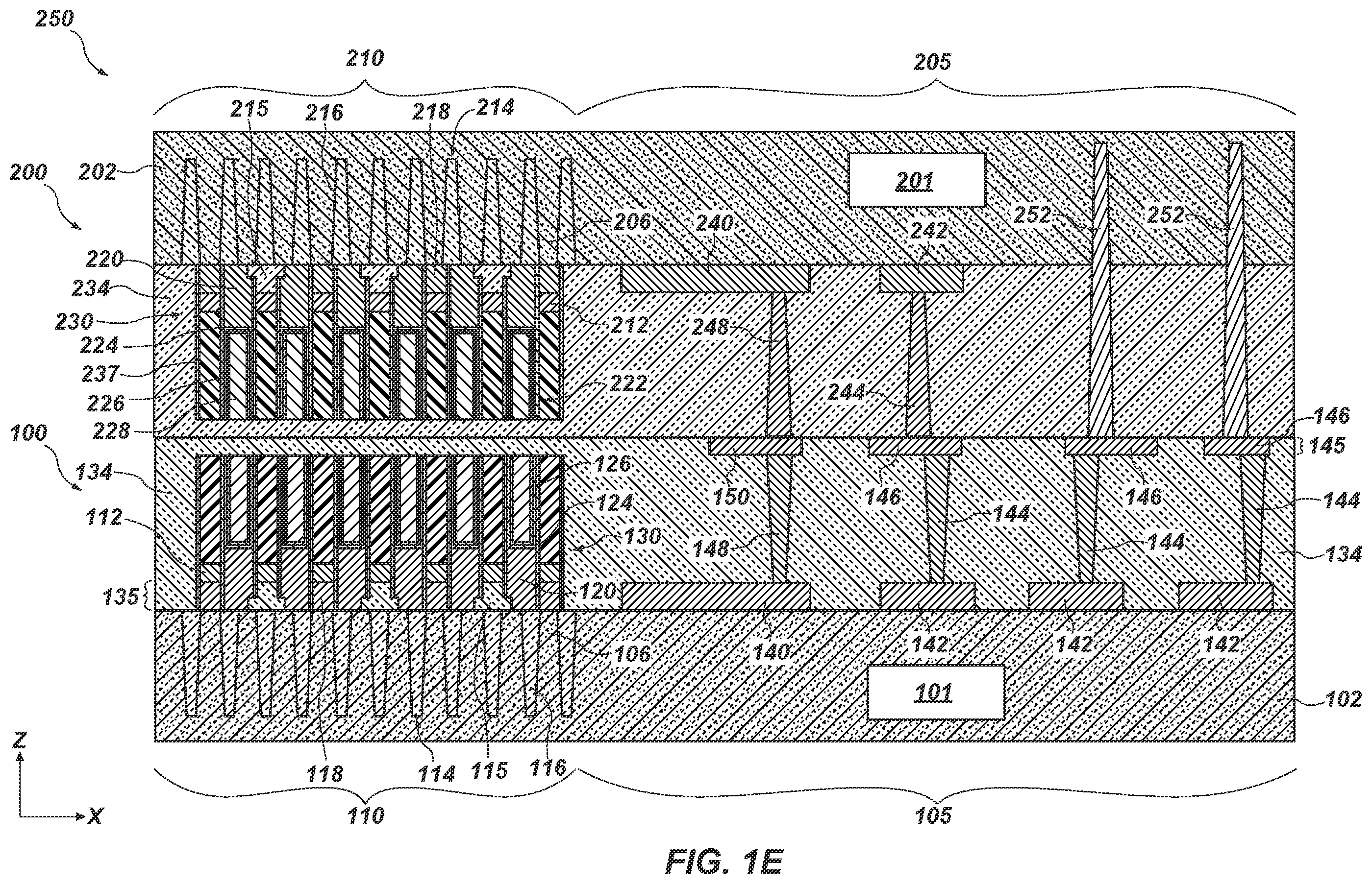Patent US11810838 Figure 5 – Microelectronic devices, and related electronic systems and methods of forming microelectronic devices