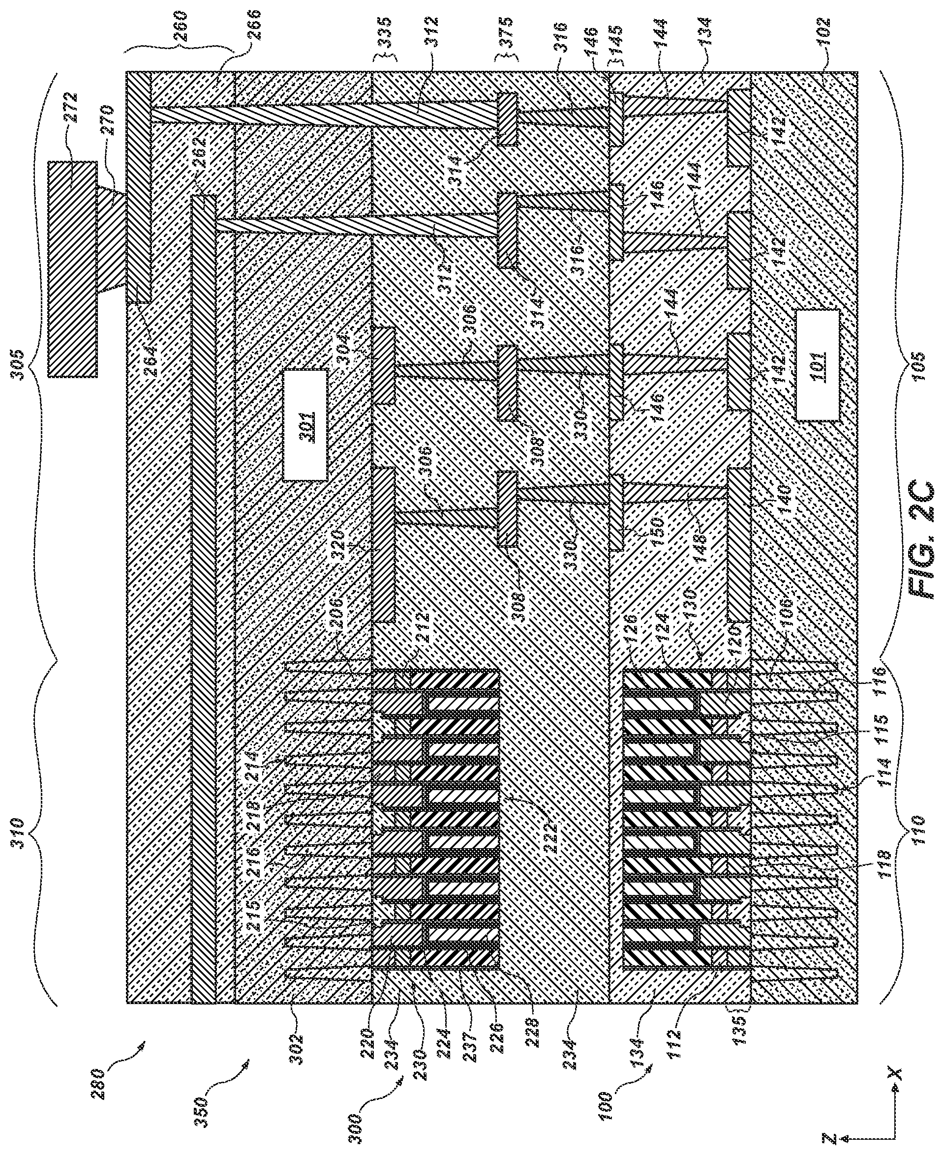 Patent US11810838 Figure 9 – Microelectronic devices, and related electronic systems and methods of forming microelectronic devices