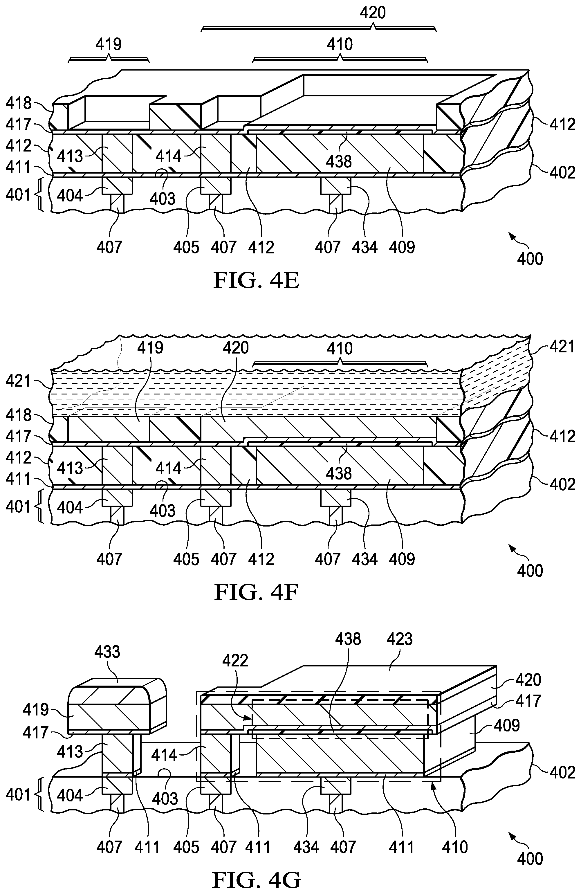 Patent US11810843 Figure 10 – Integrated capacitor with extended head bump bond pillar