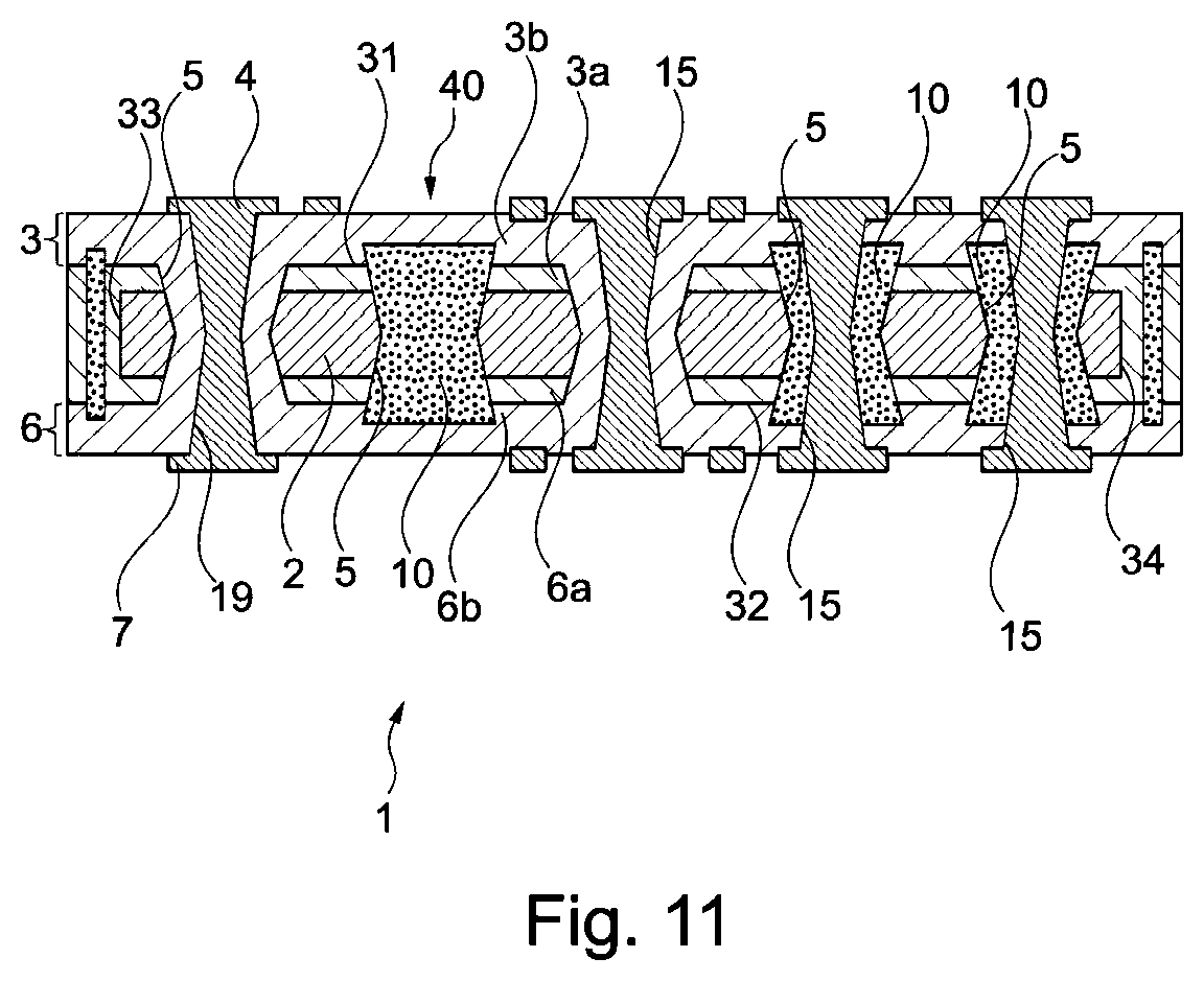 Patent US11810844 Figure 11 – Component carrier and method of manufacturing the same