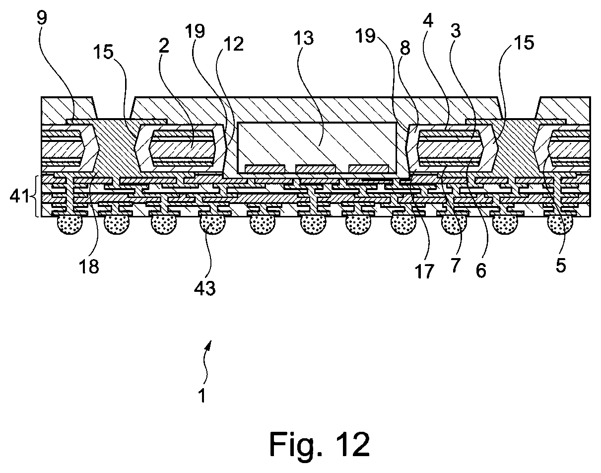 Patent US11810844 Figure 12 – Component carrier and method of manufacturing the same