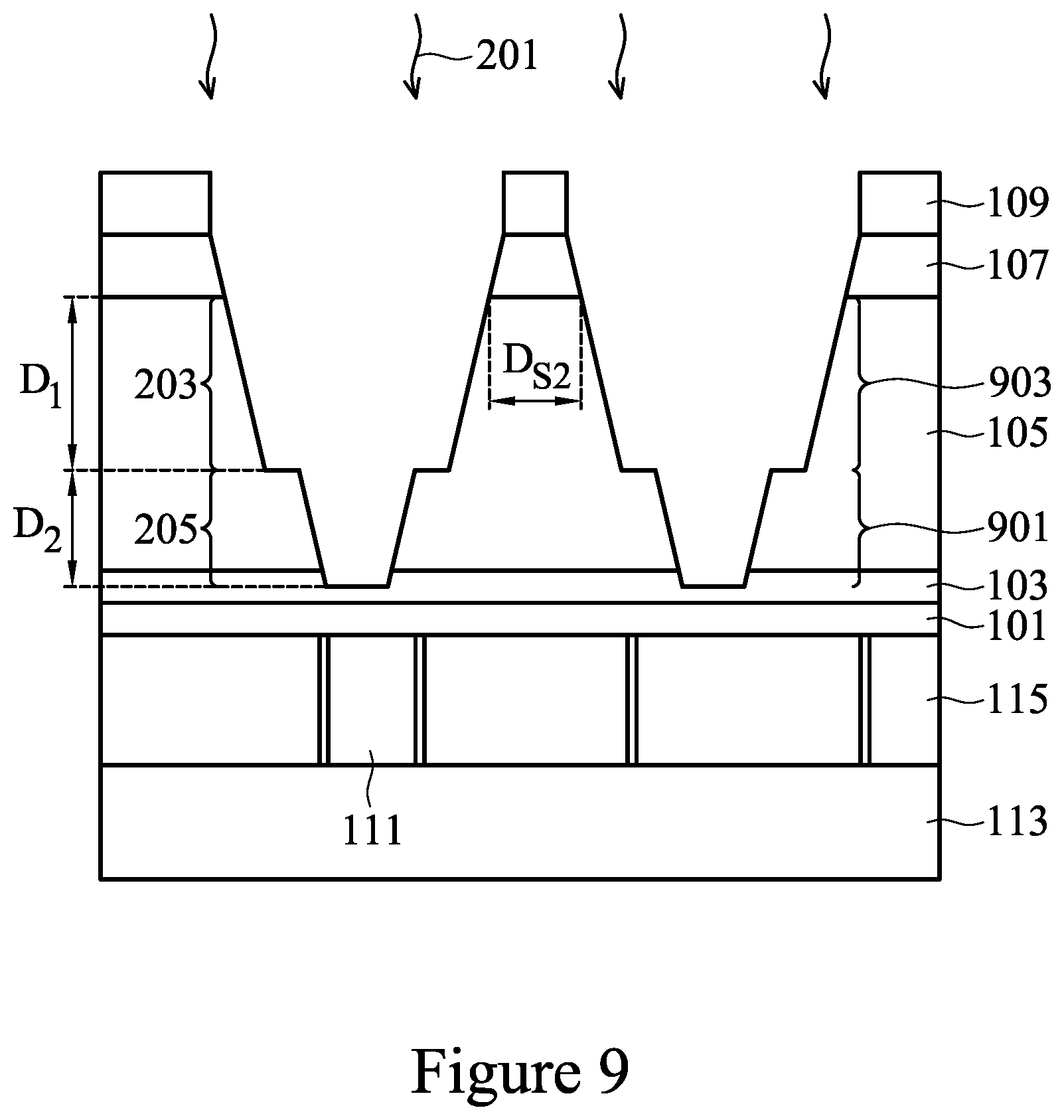 Patent US11810846 Figure 11 – Semiconductor device and method of manufacture