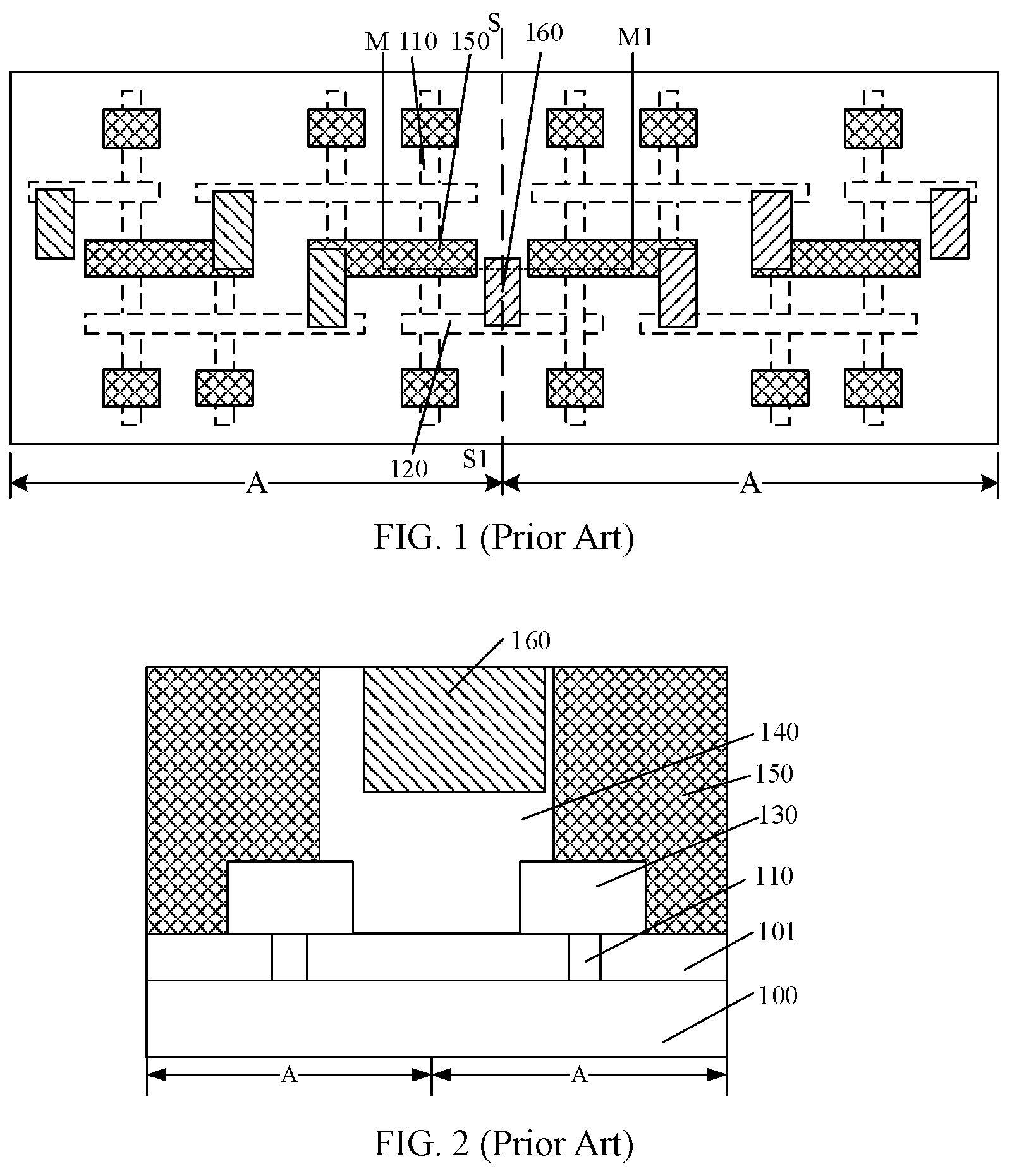 Patent US11810860 Figure 1 – Semiconductor device with conductive structure and insulation layer of different width