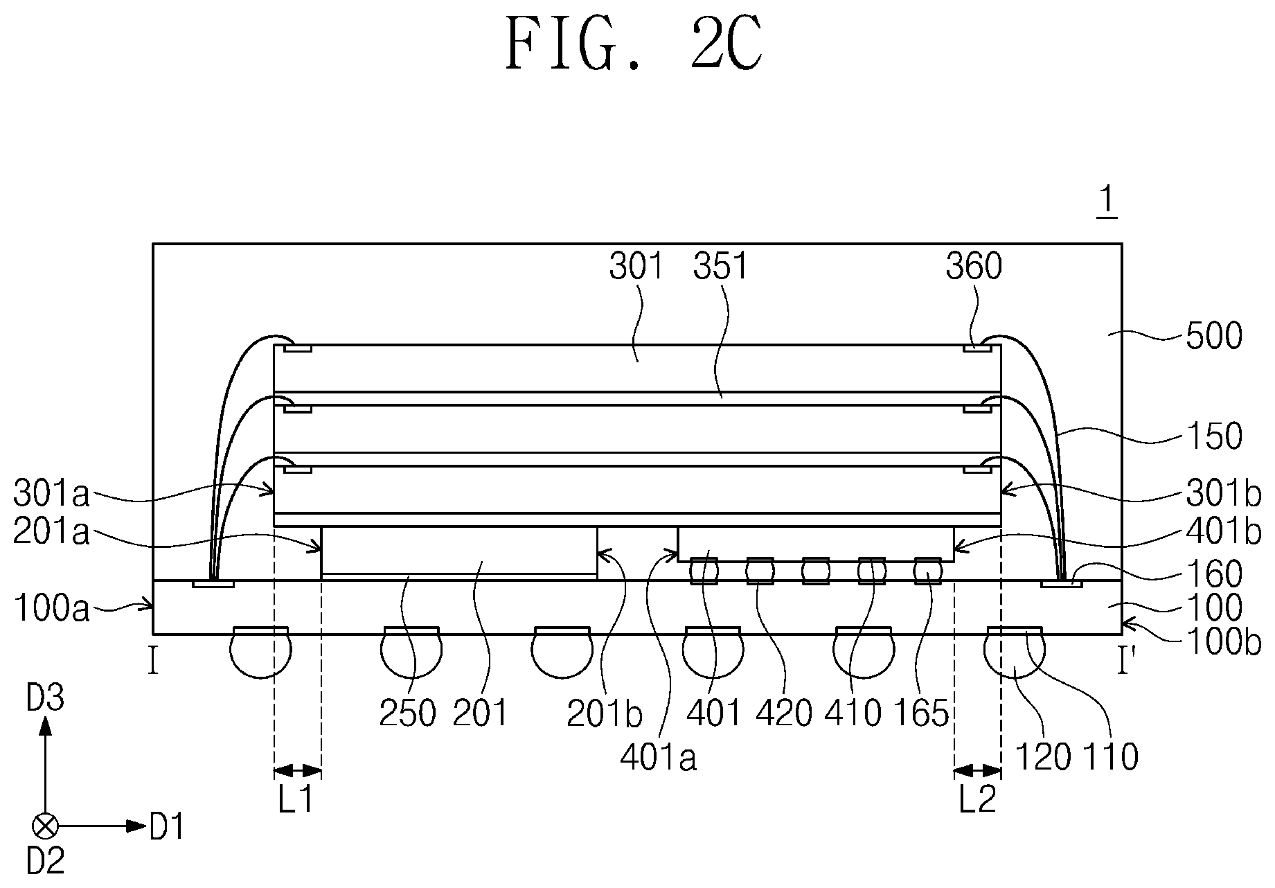 Patent US11810868 Figure 3 – Semiconductor package