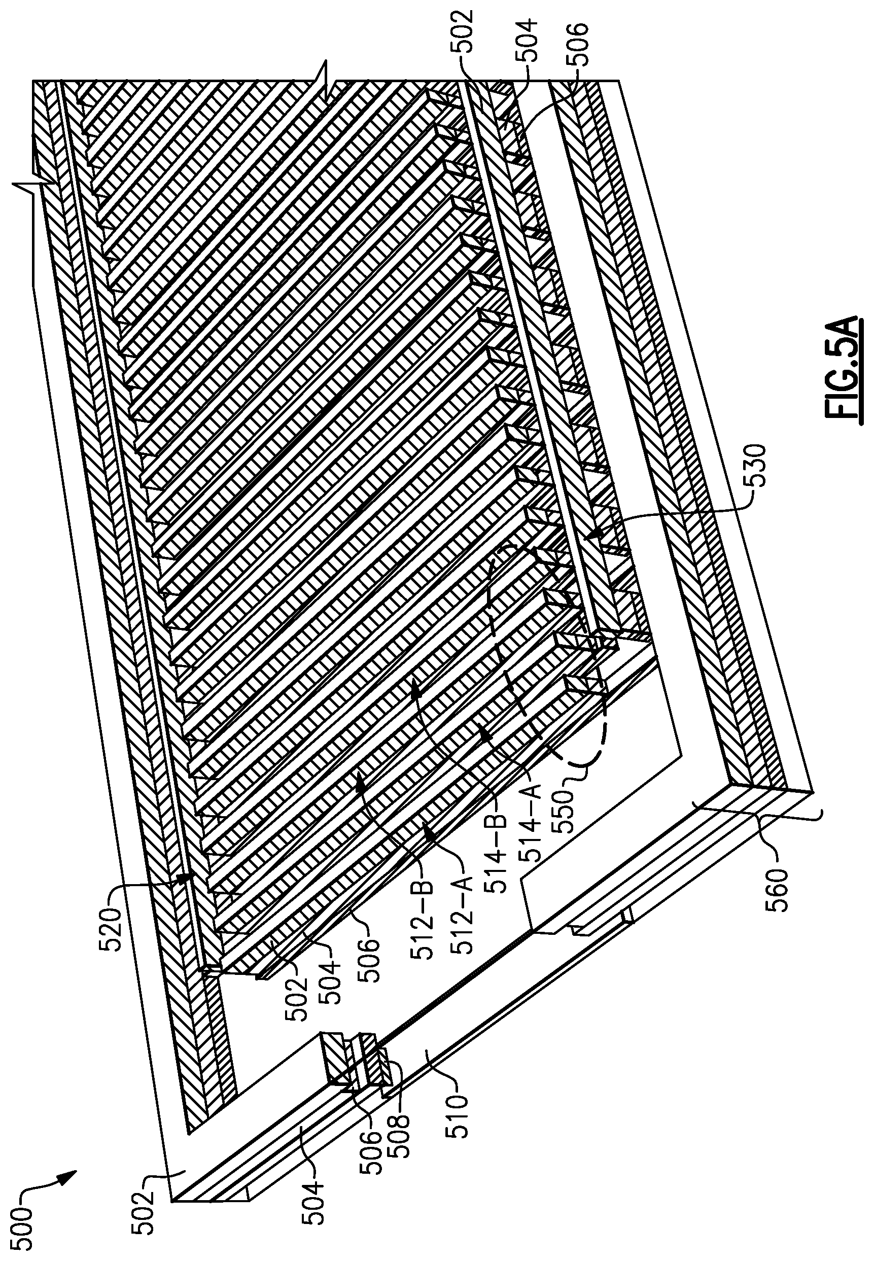 Patent US11810874 Figure 5 – Devices and methods related to voltage compensated switch stack
