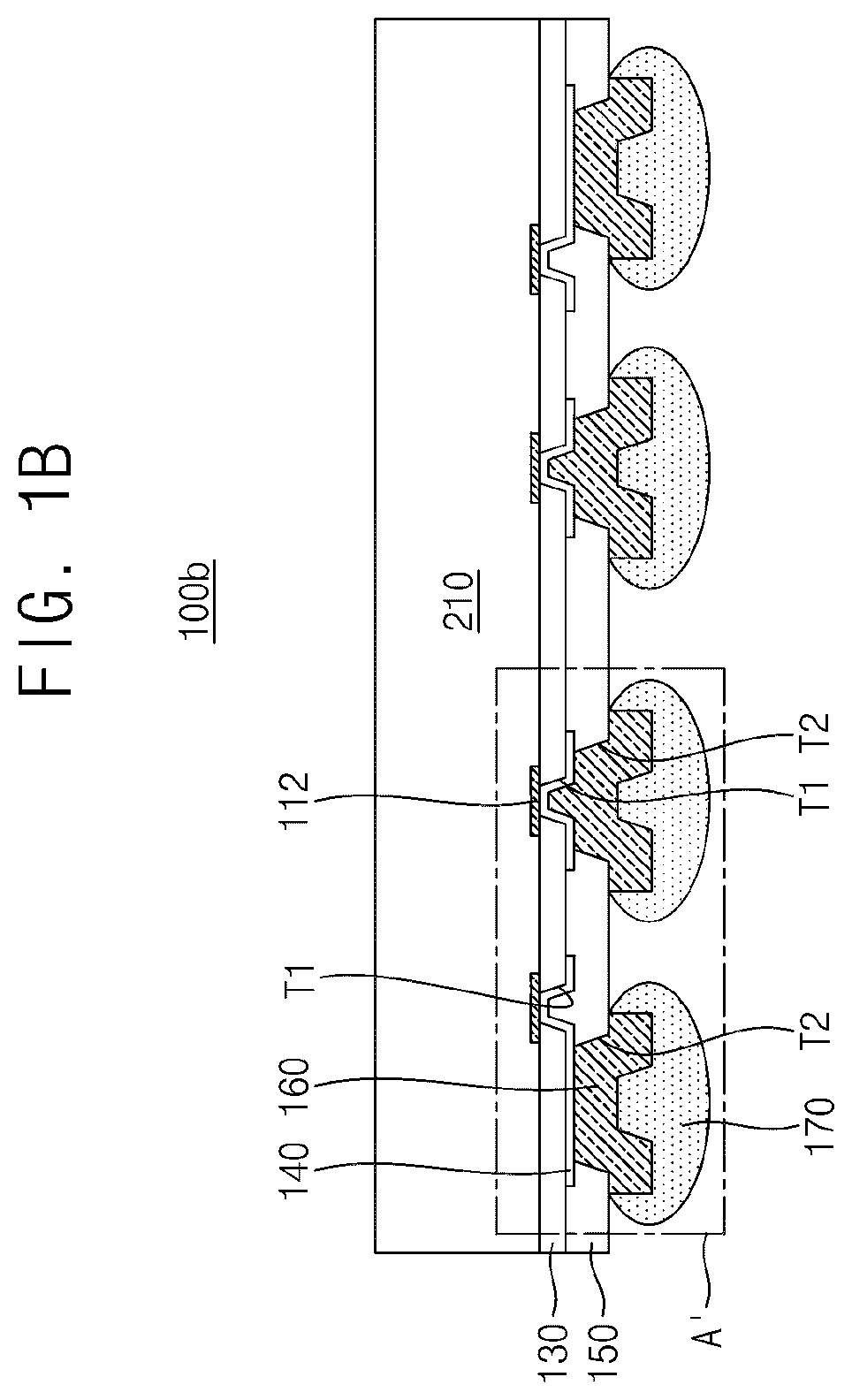 Patent US11810878 Figure 2 – Wafer-level package including under bump metal layer