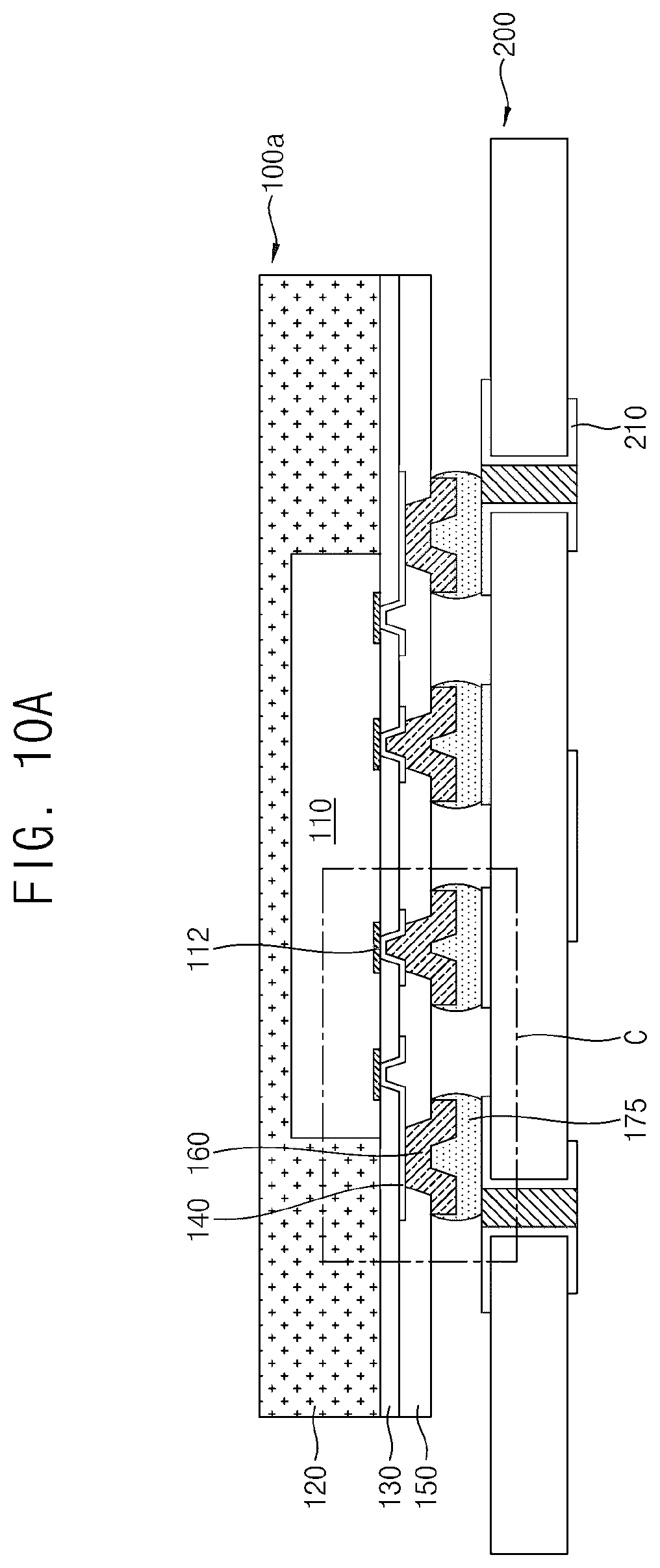 Patent US11810878 Figure 7 – Wafer-level package including under bump metal layer