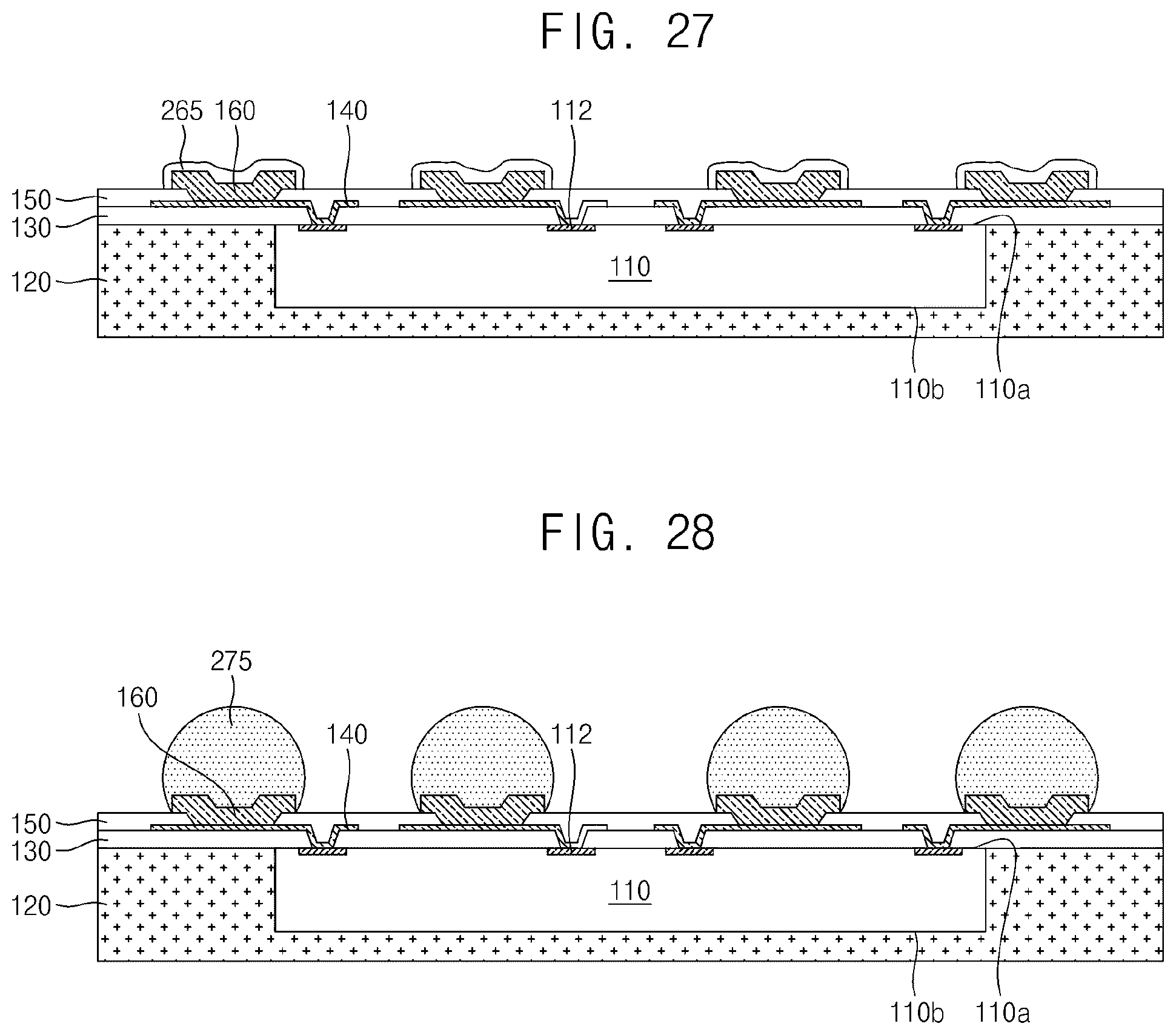 Patent US11810878 Figure 17 – Wafer-level package including under bump metal layer