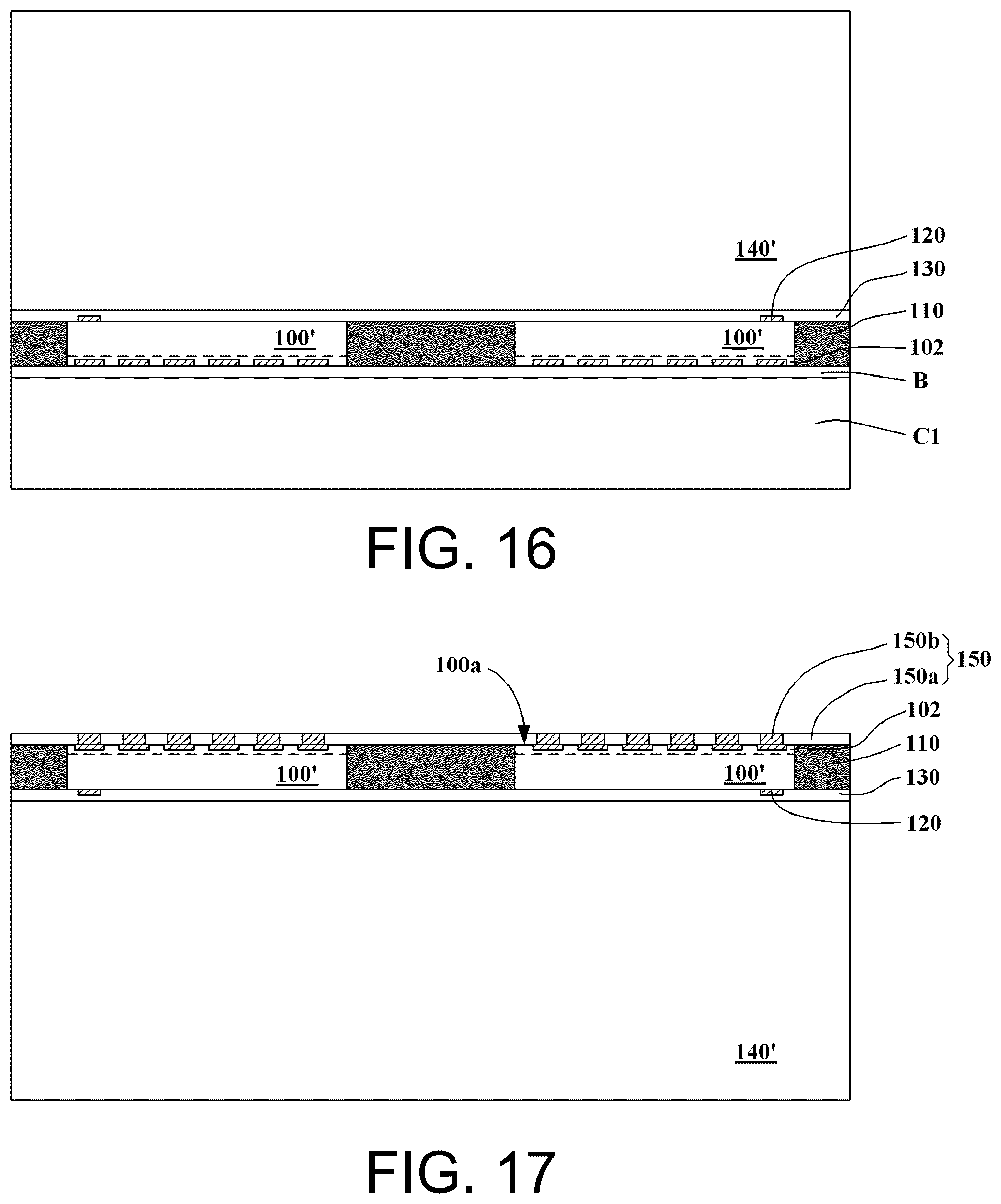 Patent US11810897 Figure 8 – Package structure and method of fabricating the same