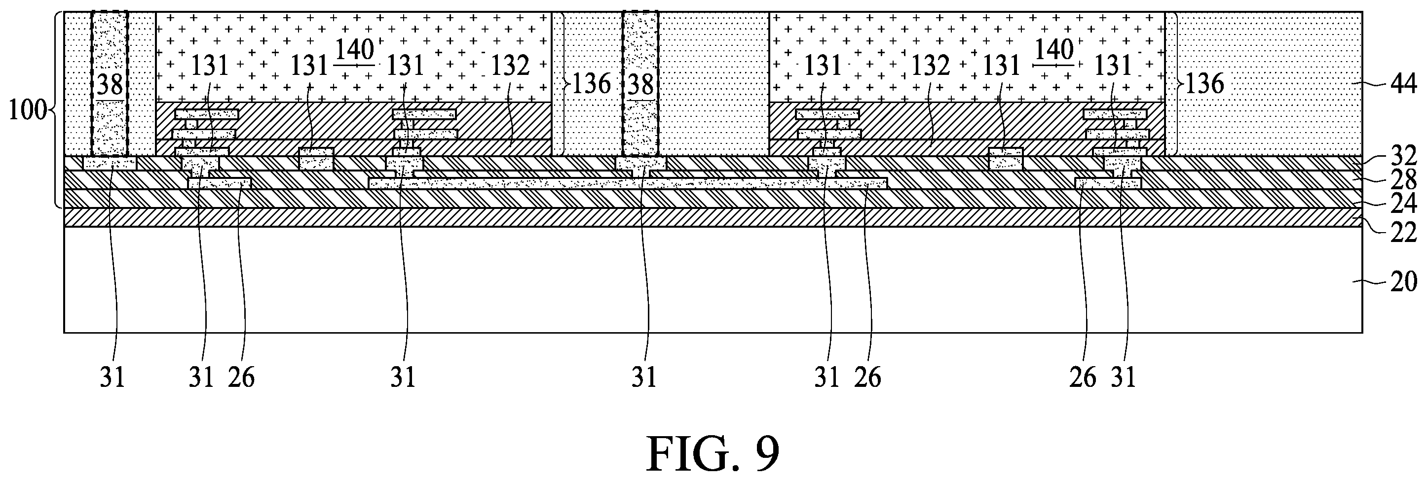 Patent US11810899 Figure 9 – 3DIC formation with dies bonded to formed RDLs