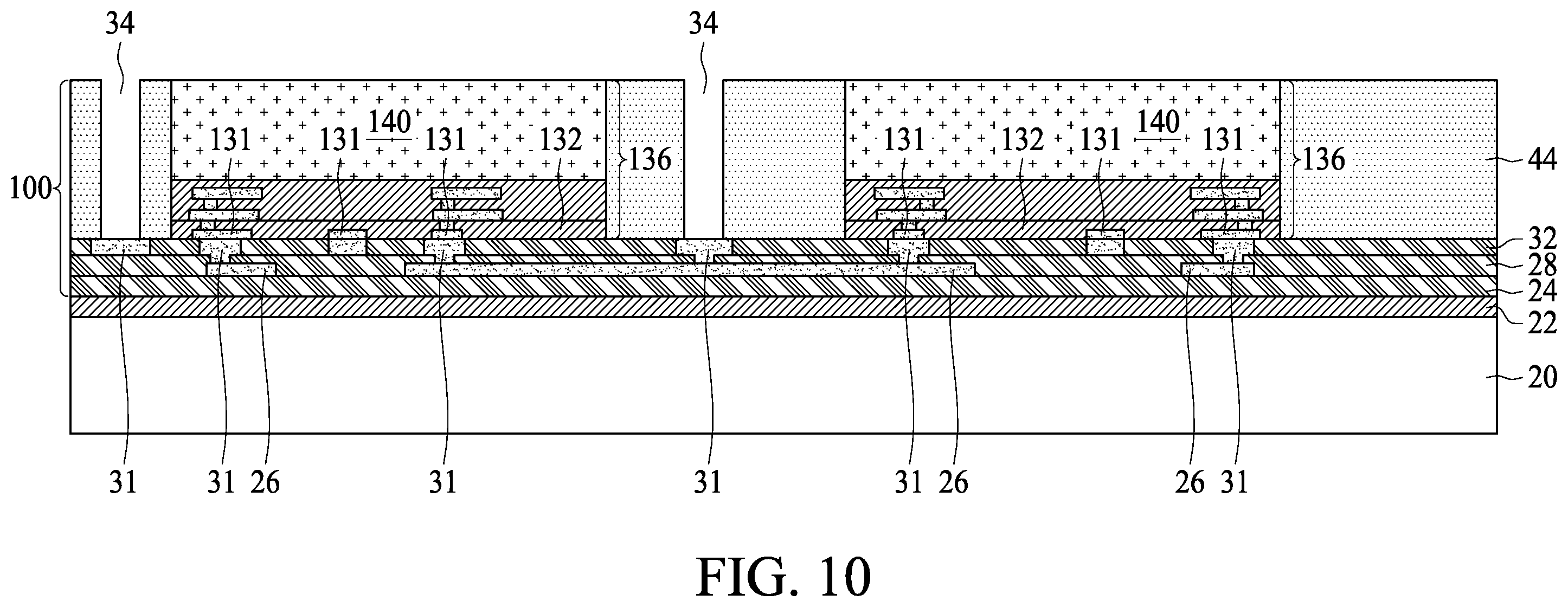 Patent US11810899 Figure 10 – 3DIC formation with dies bonded to formed RDLs