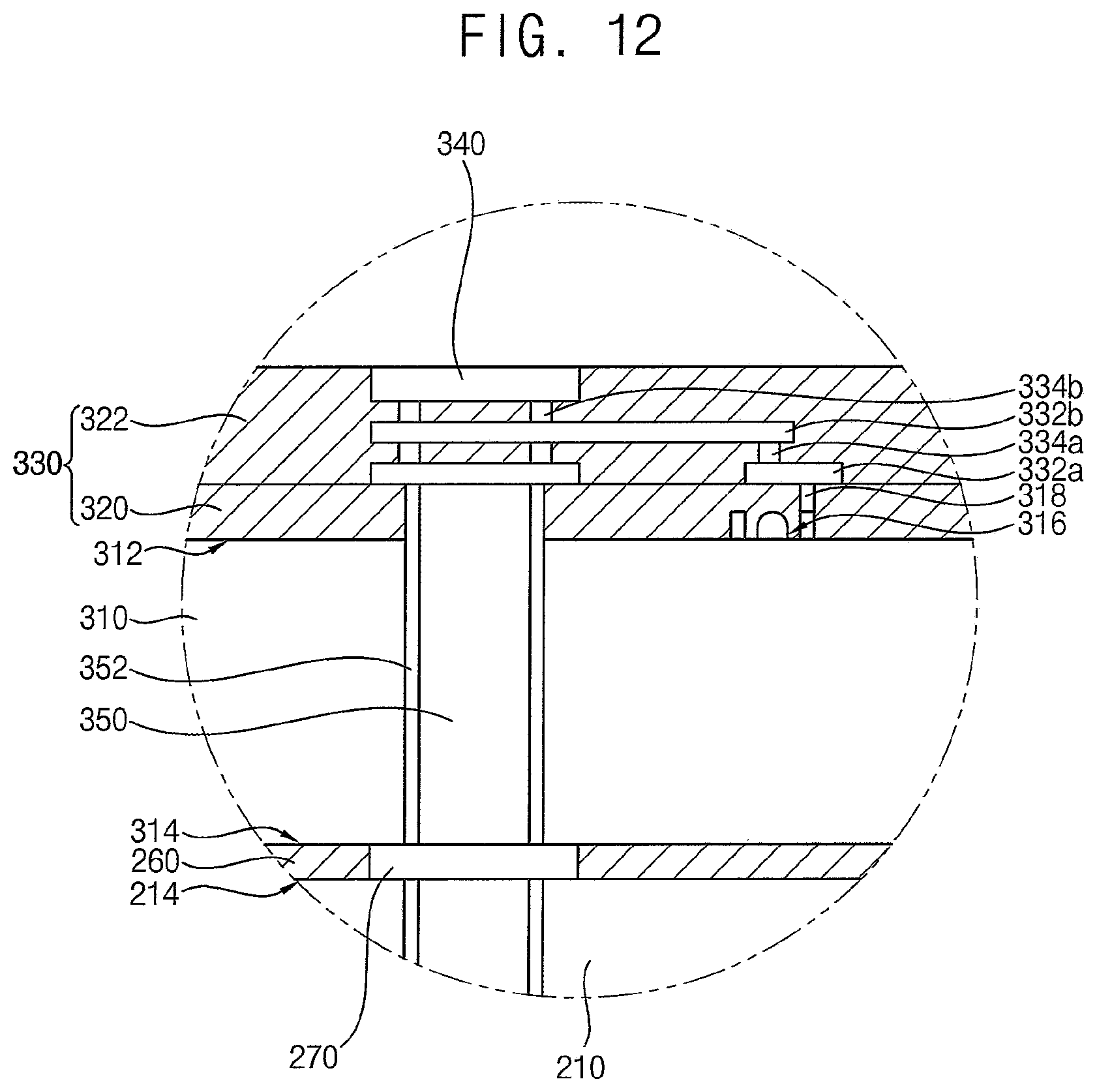 Patent US11810900 Figure 12 – Semiconductor packages stacked by wafer bonding process and methods of manufacturing the semiconductor packages