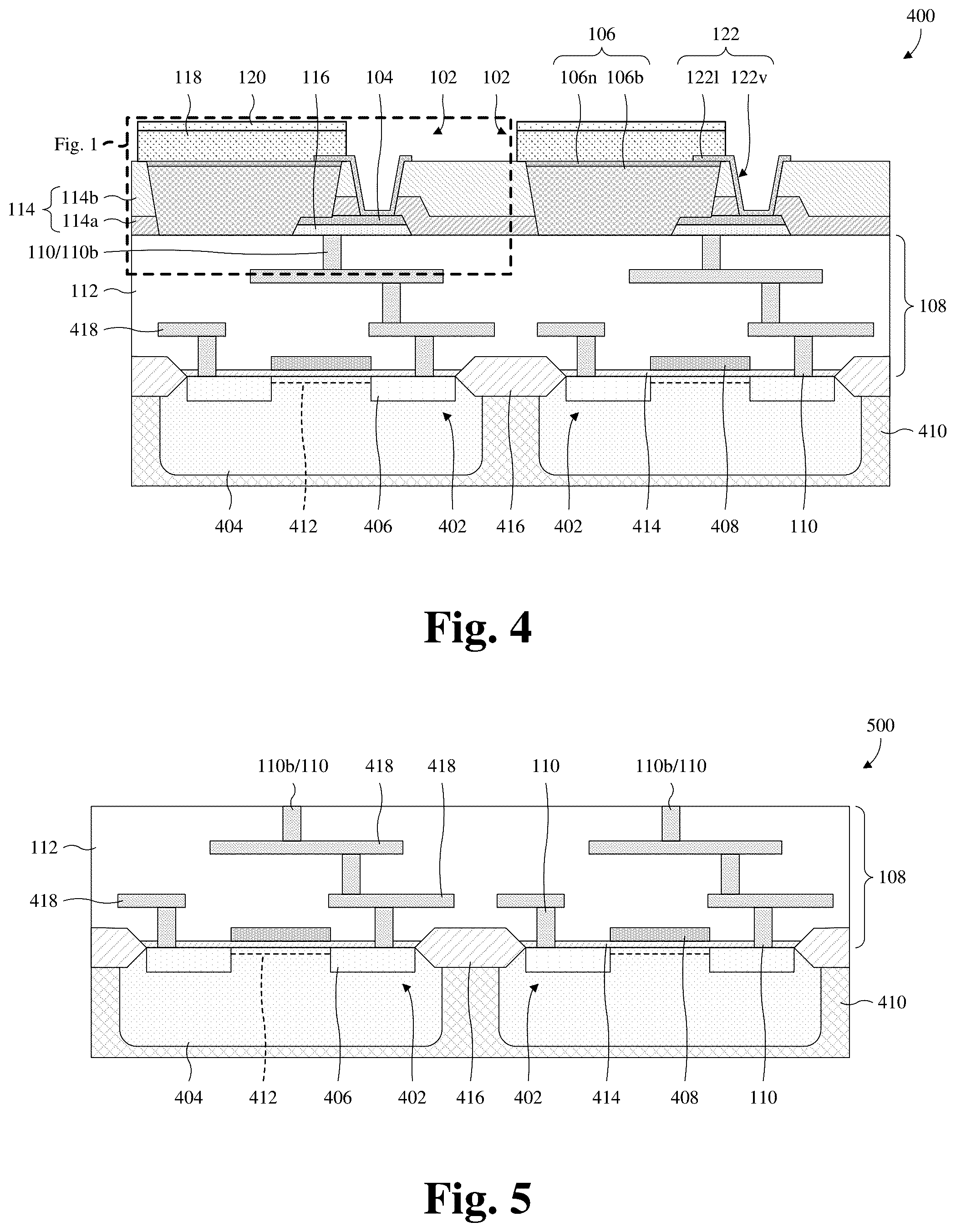 Patent US11810907 Figure 7 – Pixel structure for displays