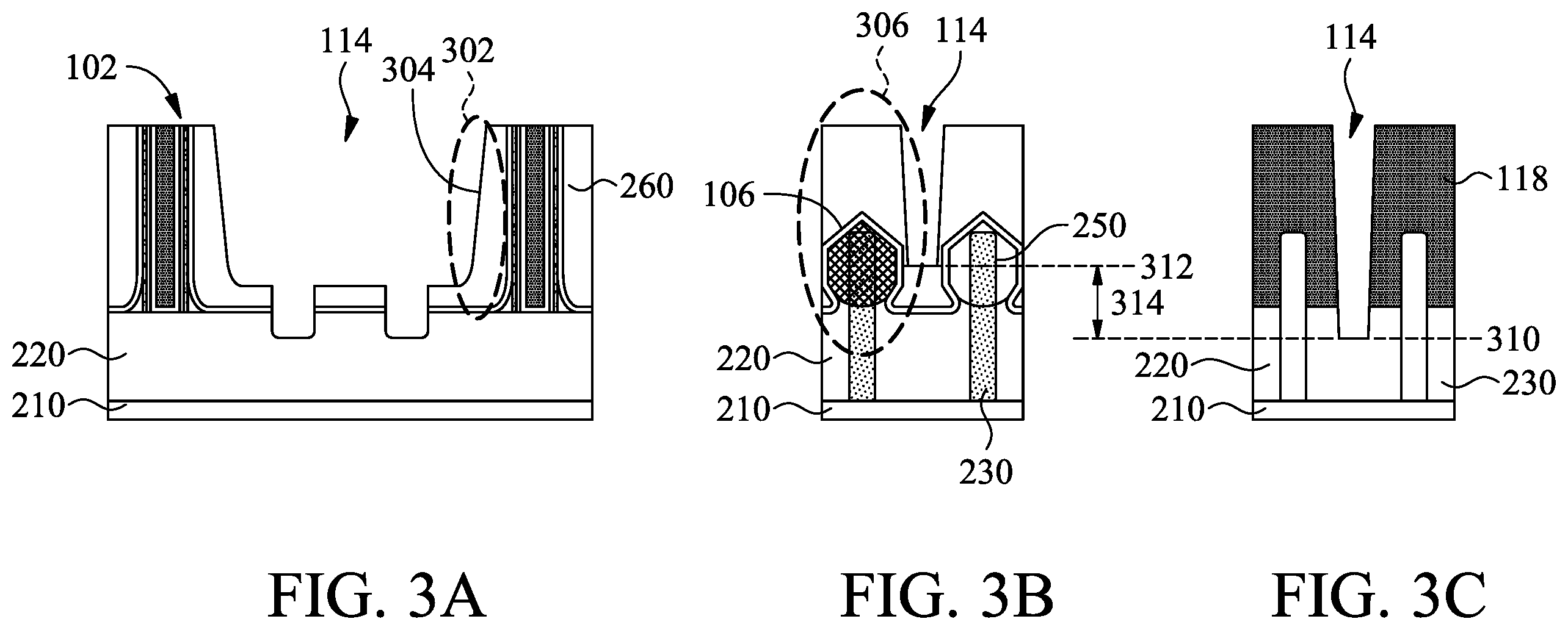 Patent US11810909 Figure 3 – Metal gate structure cutting process