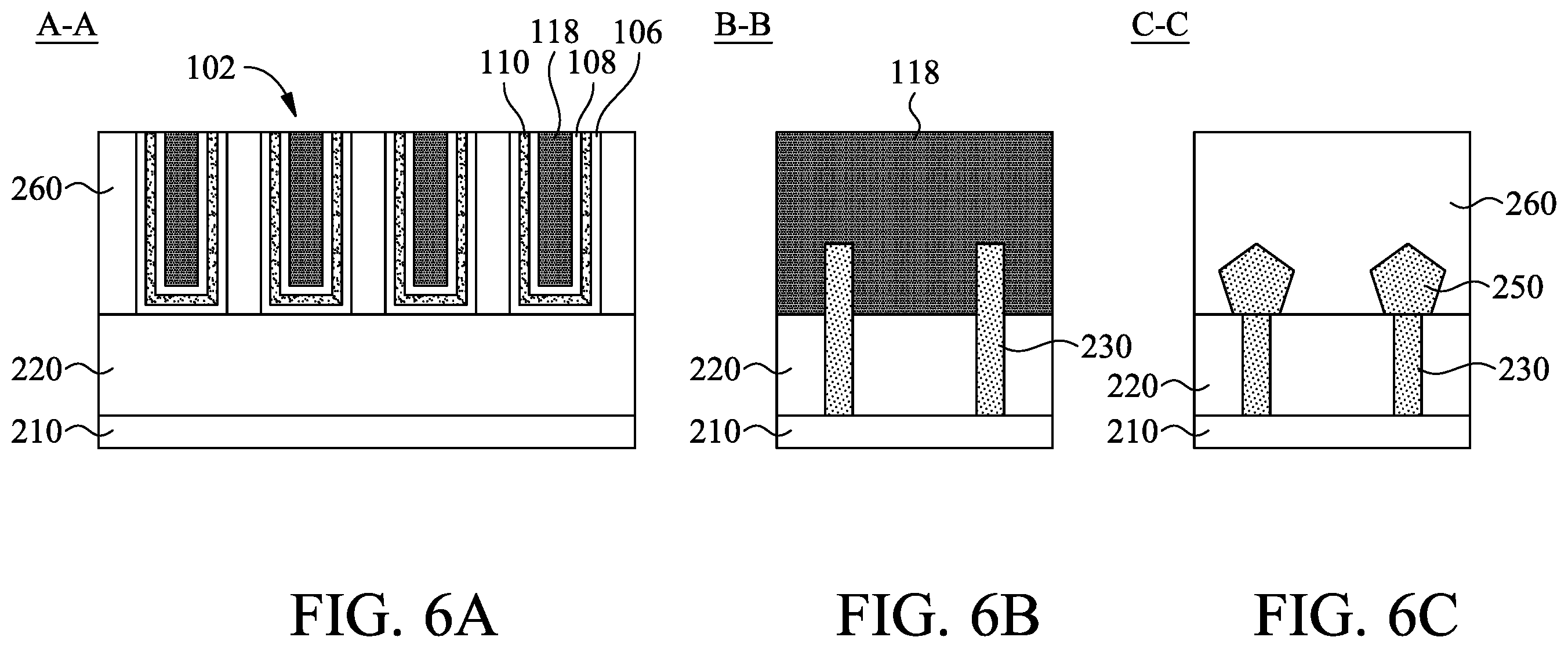 Patent US11810909 Figure 6 – Metal gate structure cutting process