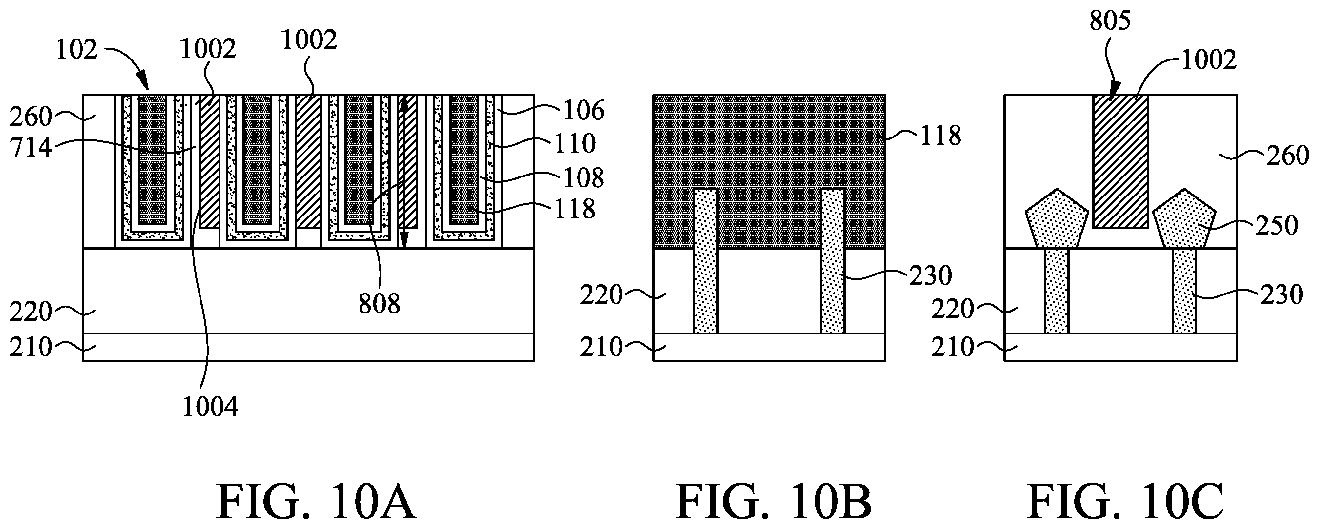 Patent US11810909 Figure 10 – Metal gate structure cutting process