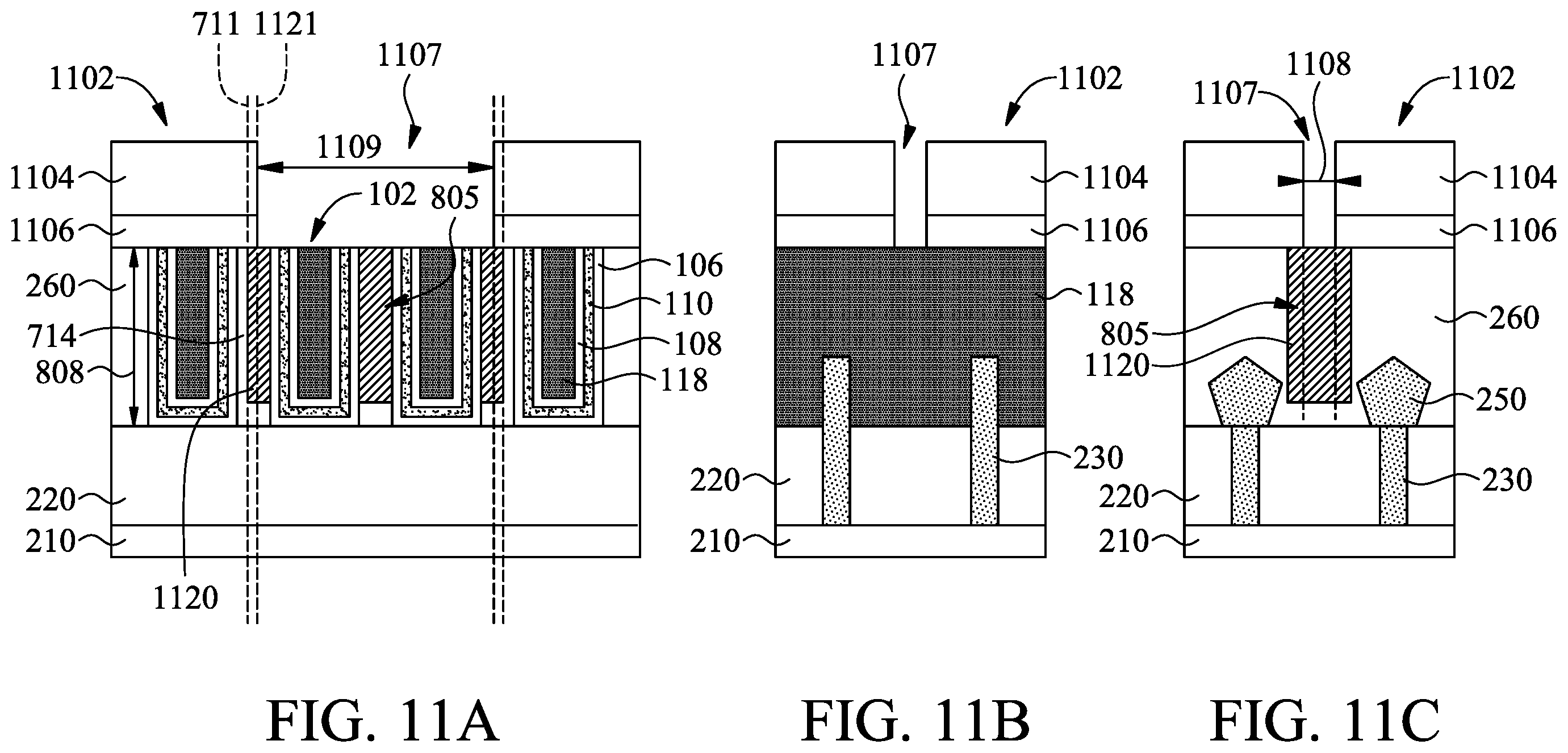 Patent US11810909 Figure 11 – Metal gate structure cutting process