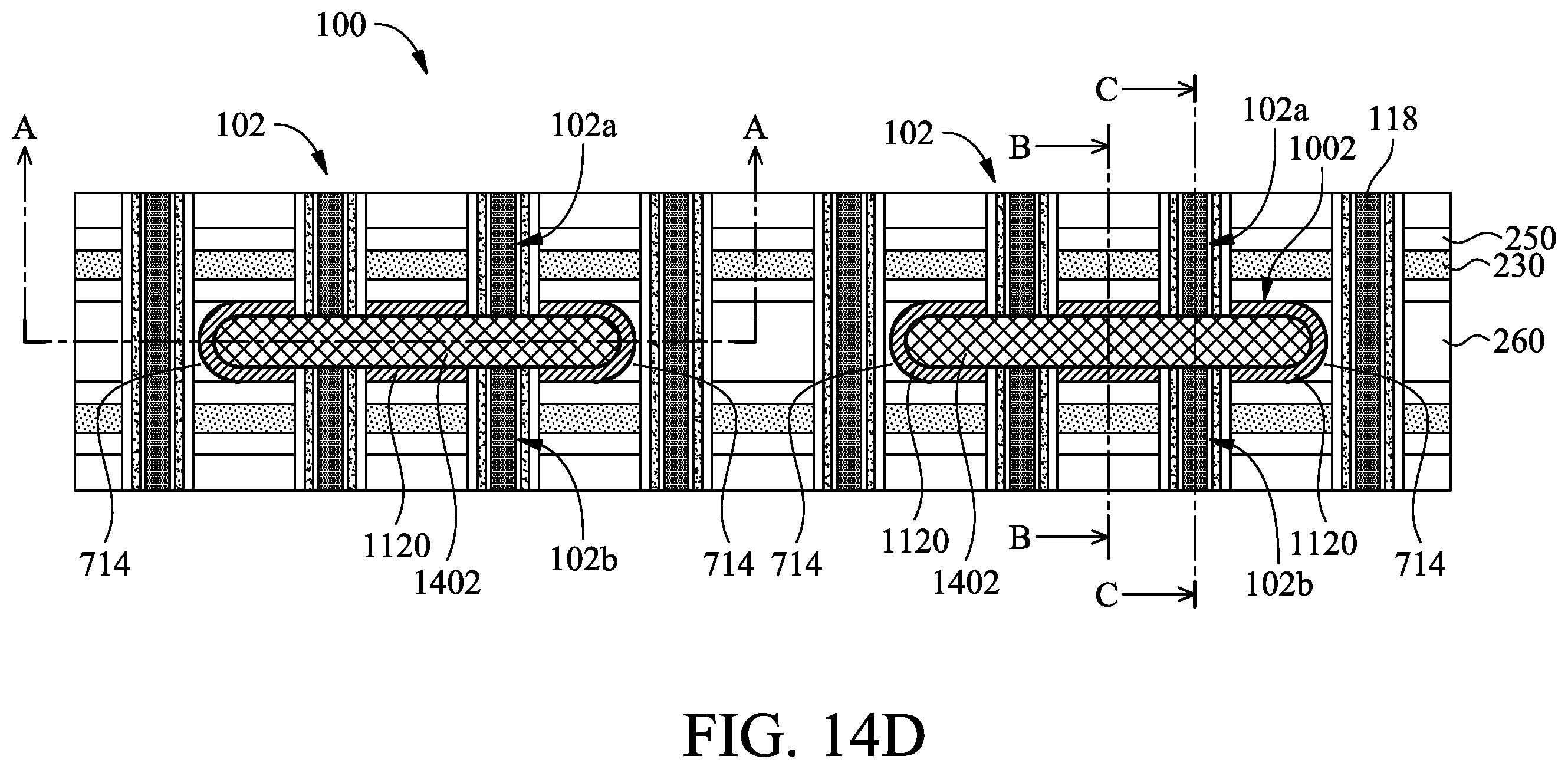 Patent US11810909 Figure 18 – Metal gate structure cutting process
