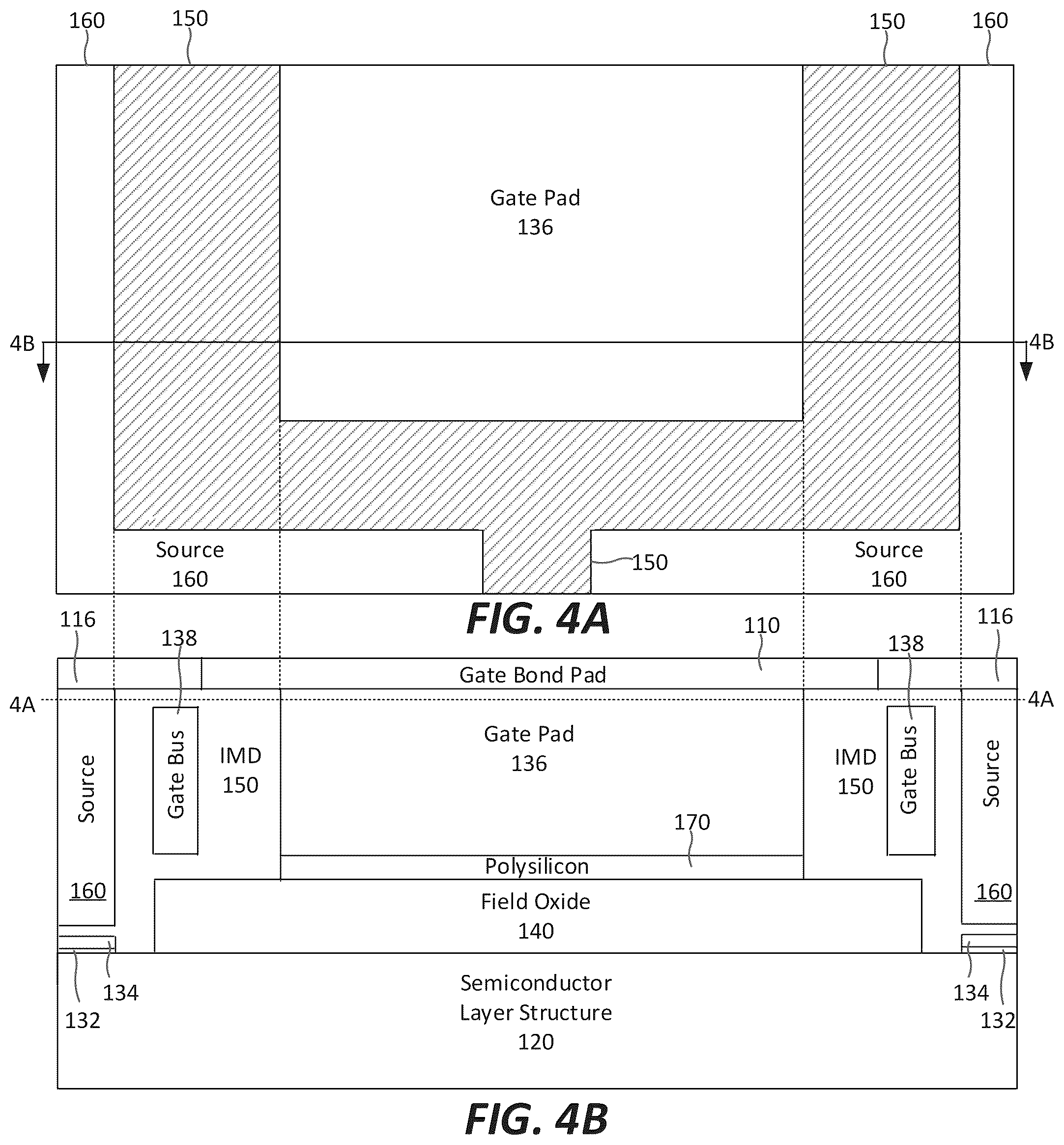 Patent US11810912 Figure 5 – Semiconductor devices having asymmetric integrated gate resistors for balanced turn-on/turn-off behavior