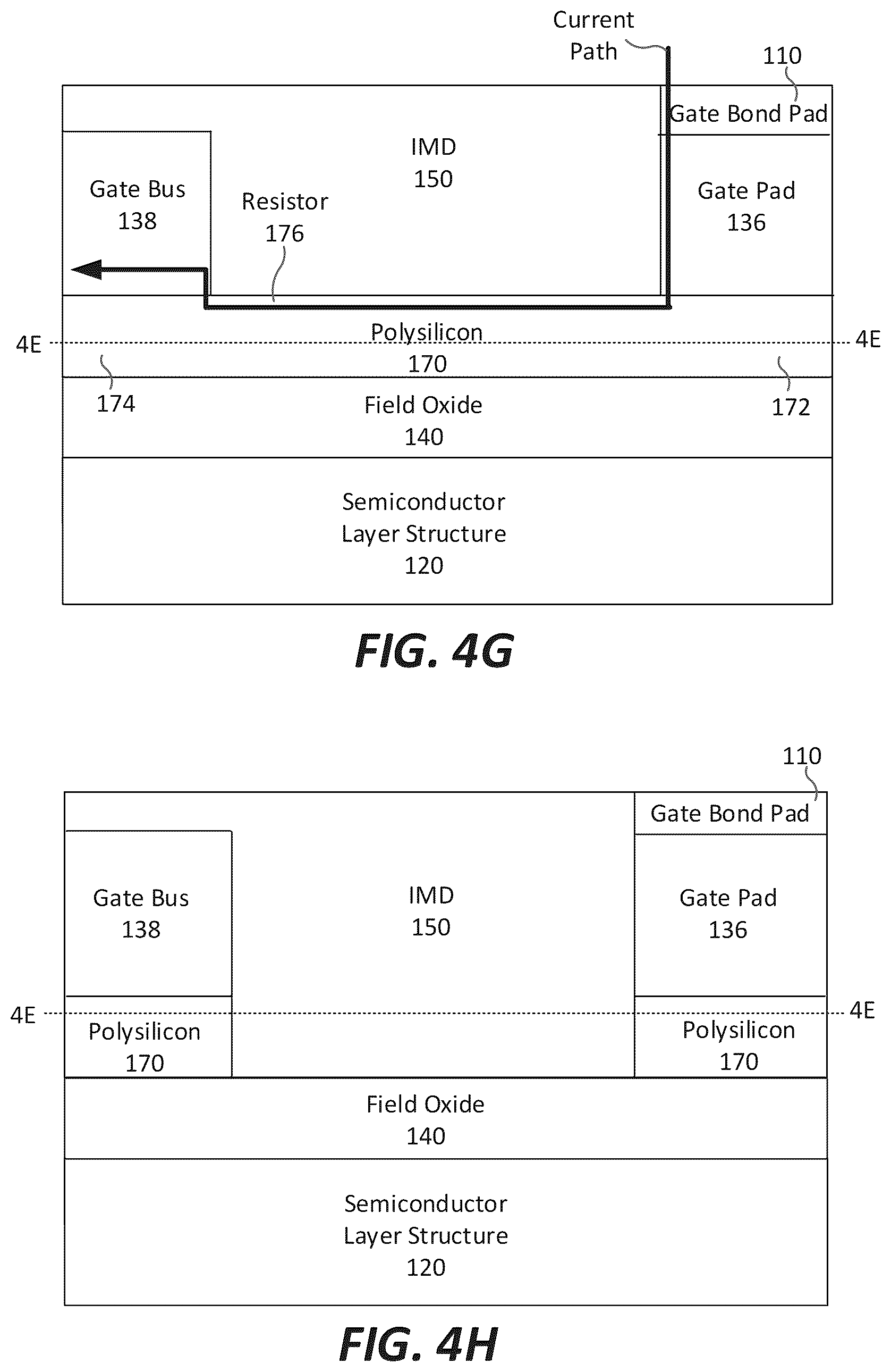 Patent US11810912 Figure 8 – Semiconductor devices having asymmetric integrated gate resistors for balanced turn-on/turn-off behavior