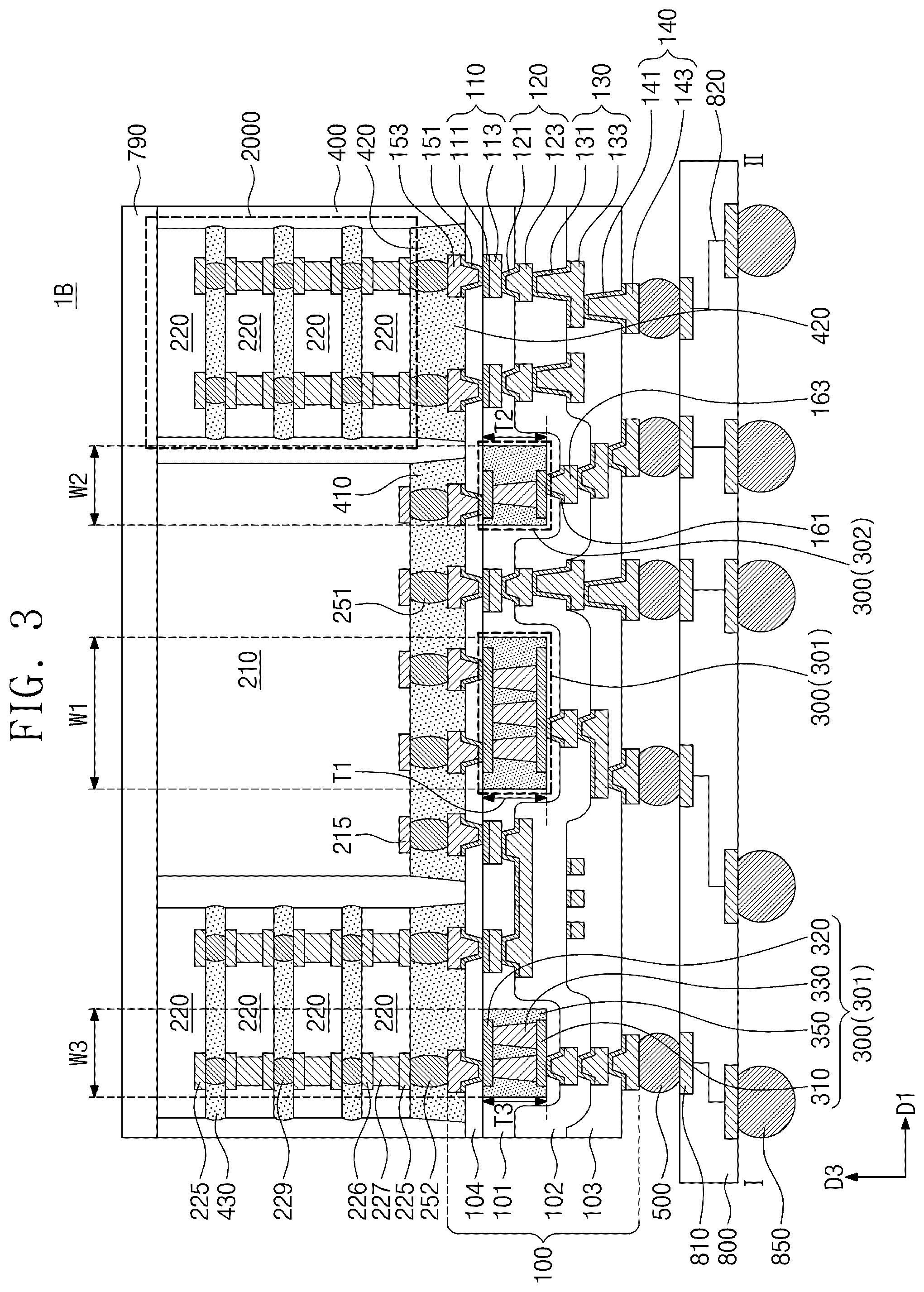 Patent US11810915 Figure 7 – Semiconductor package with redistribution substrate having embedded passive device
