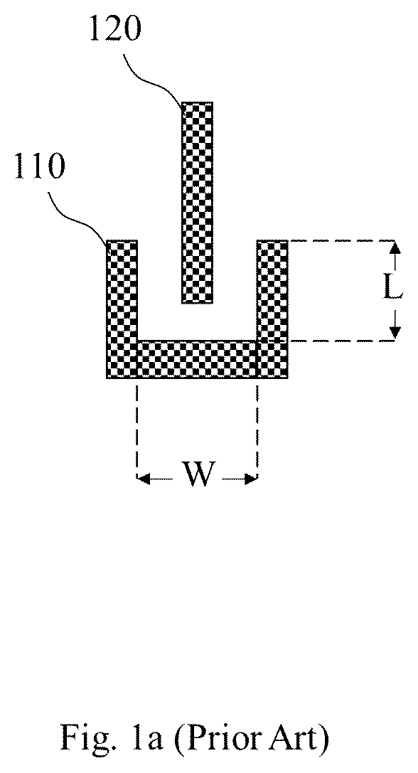 Patent US11810916 Figure 1 – Semiconductor capacitor array layout capable of generating parasitic capacitance toward edge of layout