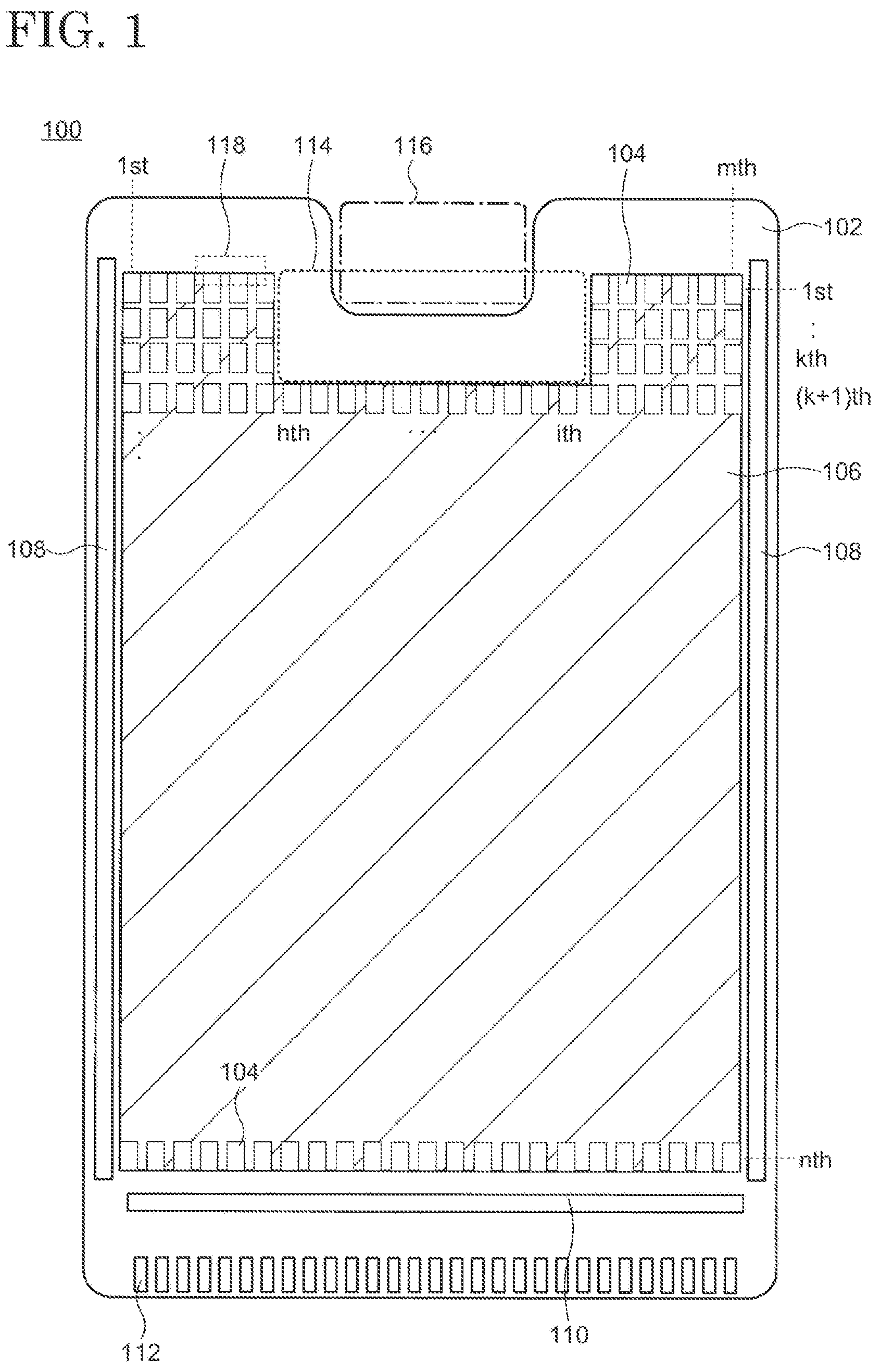 Patent US11810925 Figure 1 – TFT array substrate