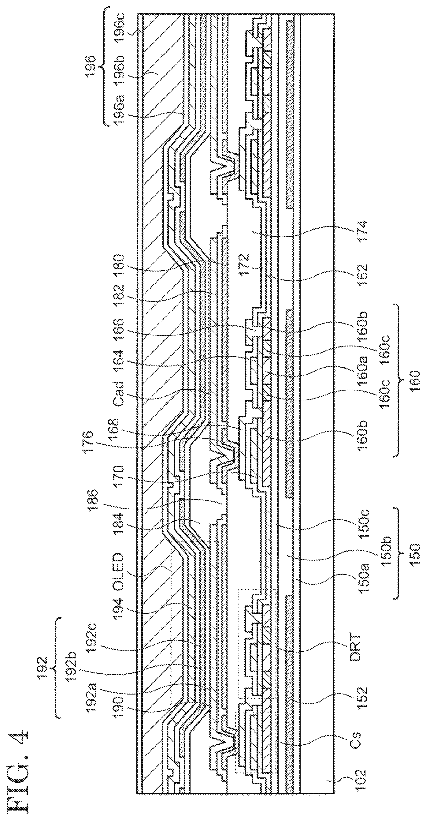 Patent US11810925 Figure 4 – TFT array substrate