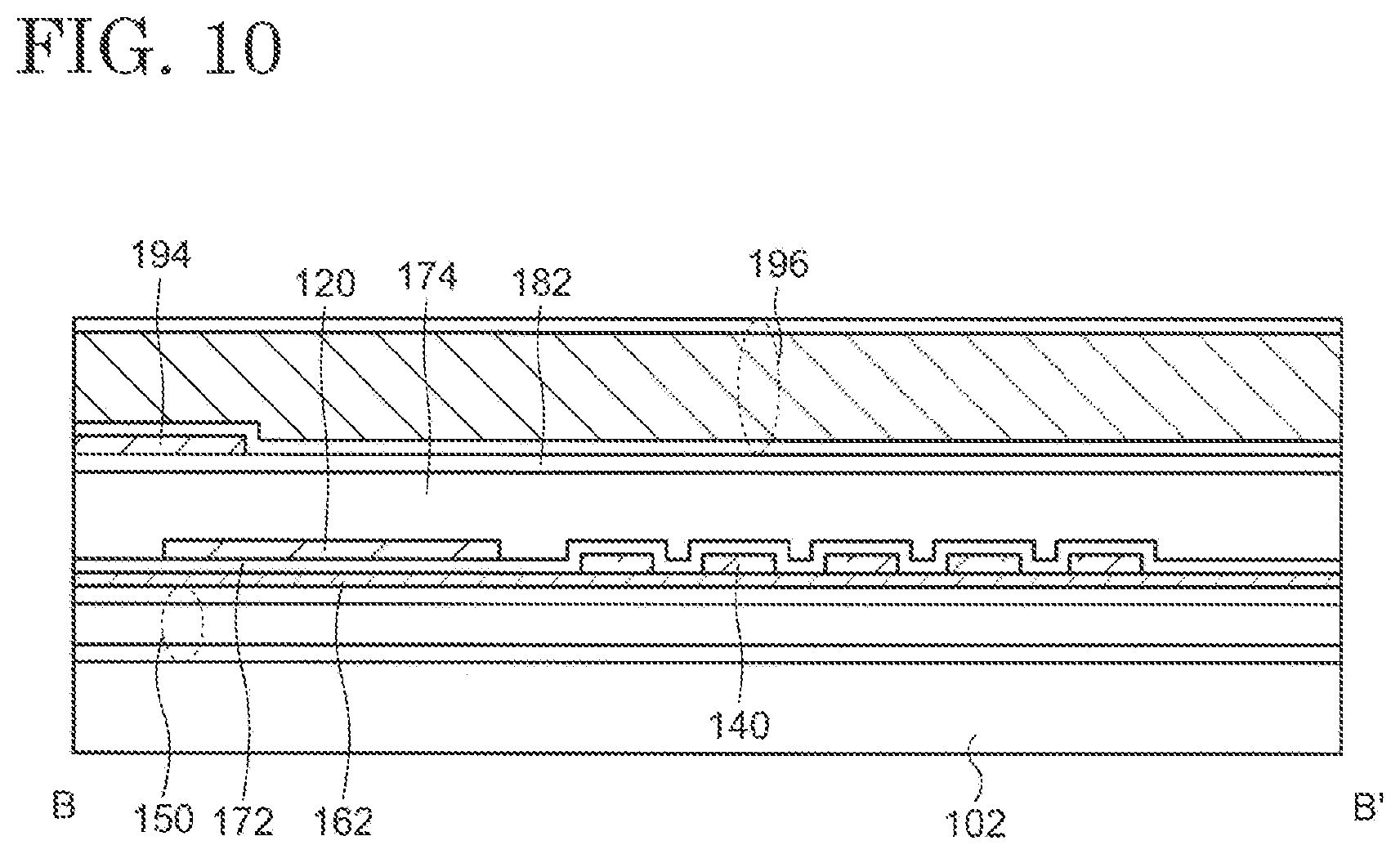 Patent US11810925 Figure 10 – TFT array substrate